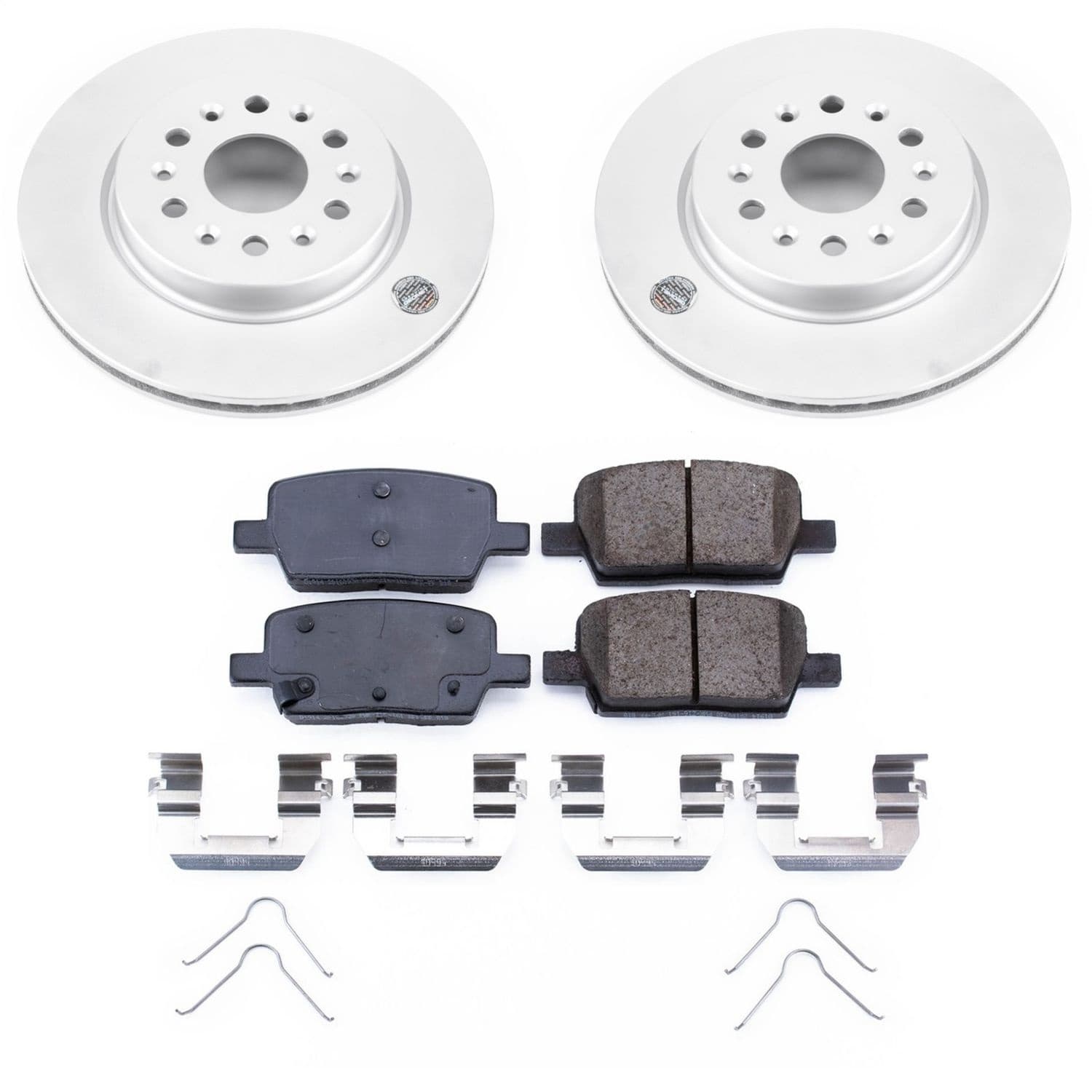 Power Stop - CRK7411 - Rear - Disc Brake Pad and Rotor Kit image 1