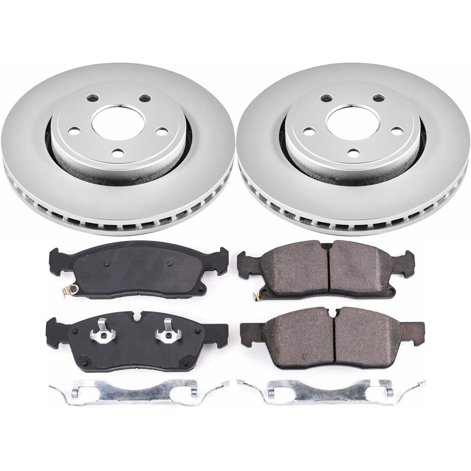 Power Stop - CRK7412 - Front - Disc Brake Pad and Rotor Kit image 1