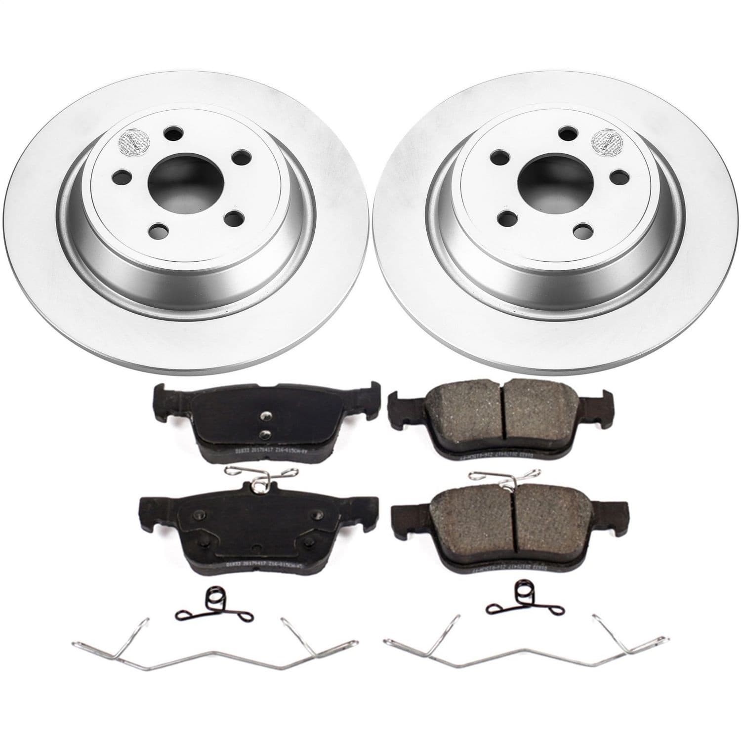 Power Stop - CRK7417 - Rear - Disc Brake Pad and Rotor Kit image 1