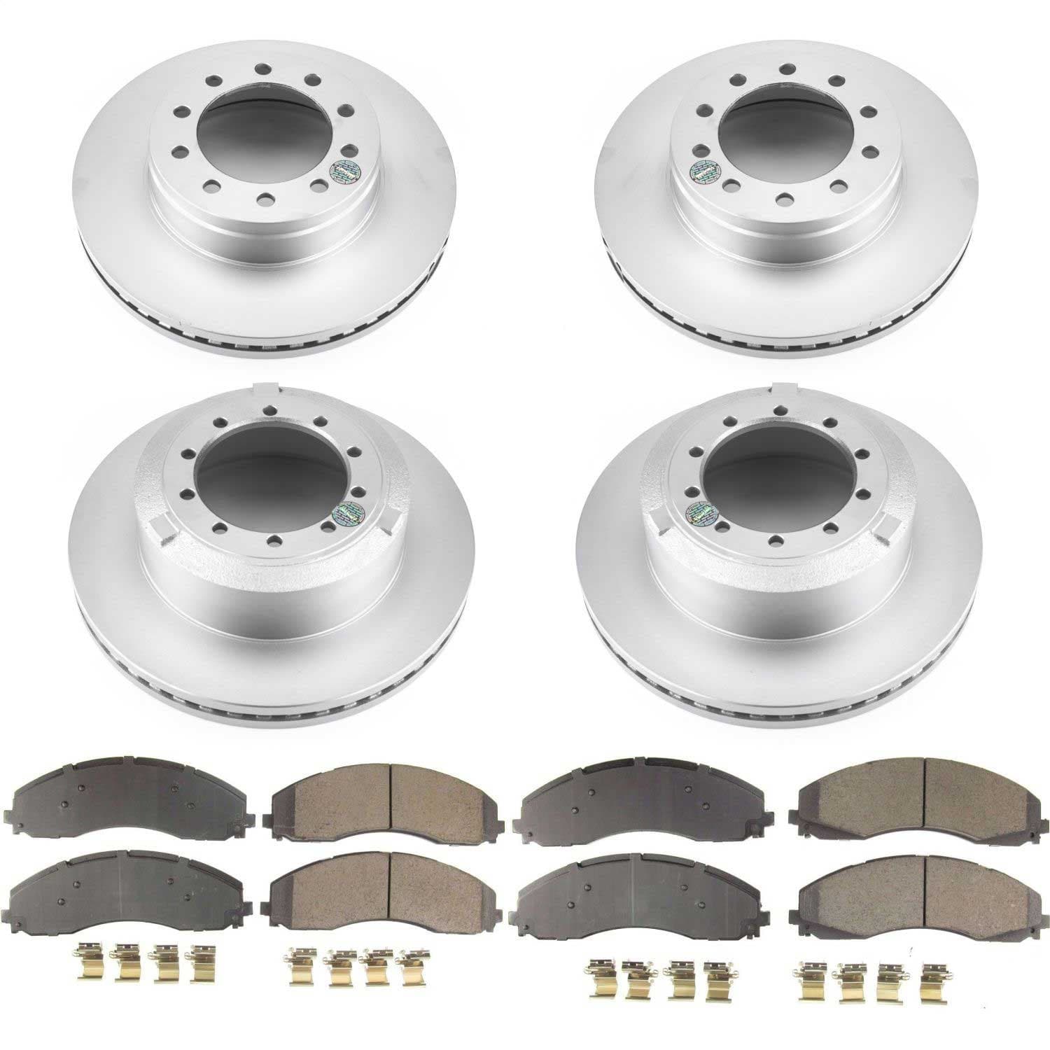 Power Stop - CRK7423 - Front and Rear - Disc Brake Pad and Rotor Kit image 1