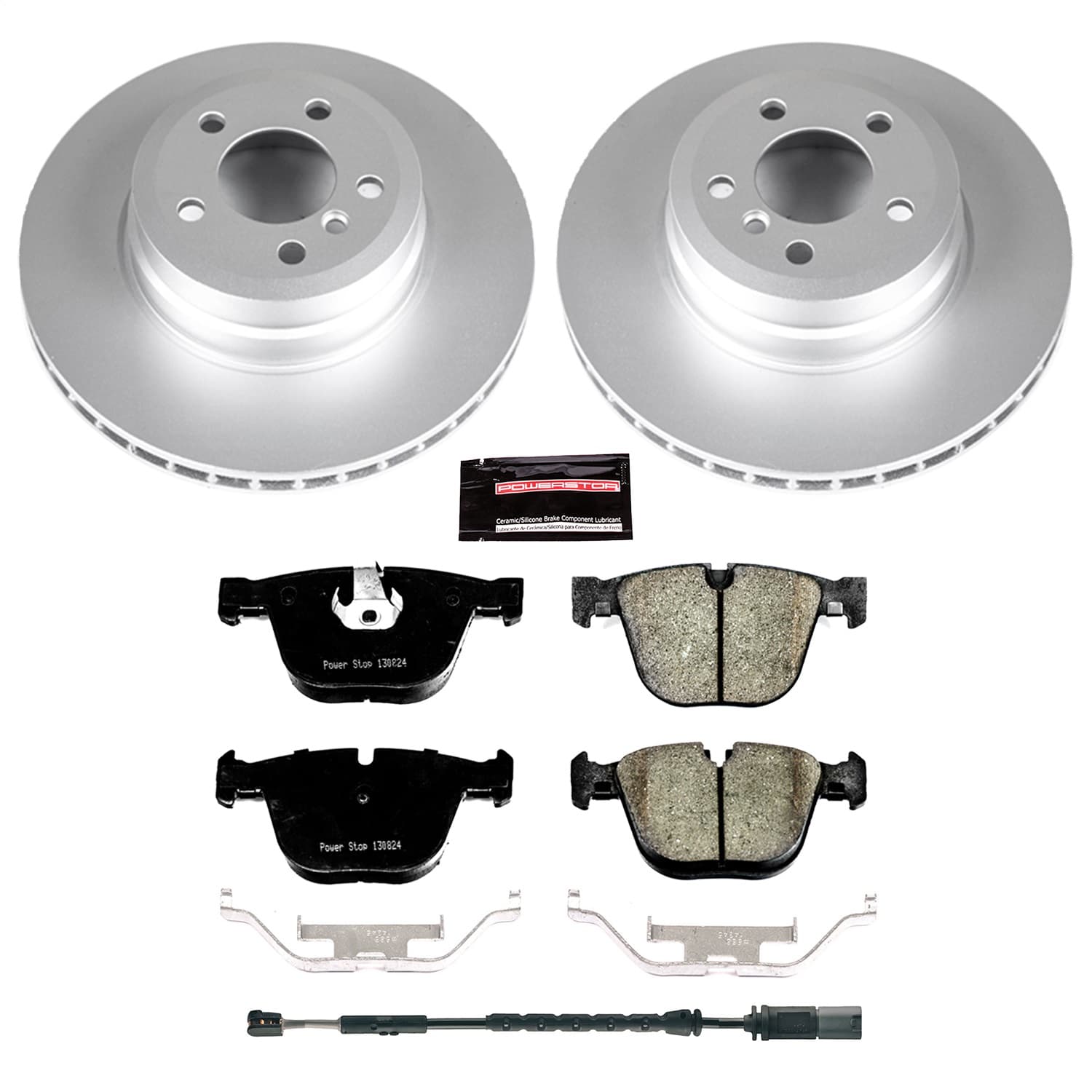 Power Stop - CRK7430 - Rear - Disc Brake Pad and Rotor Kit image 1