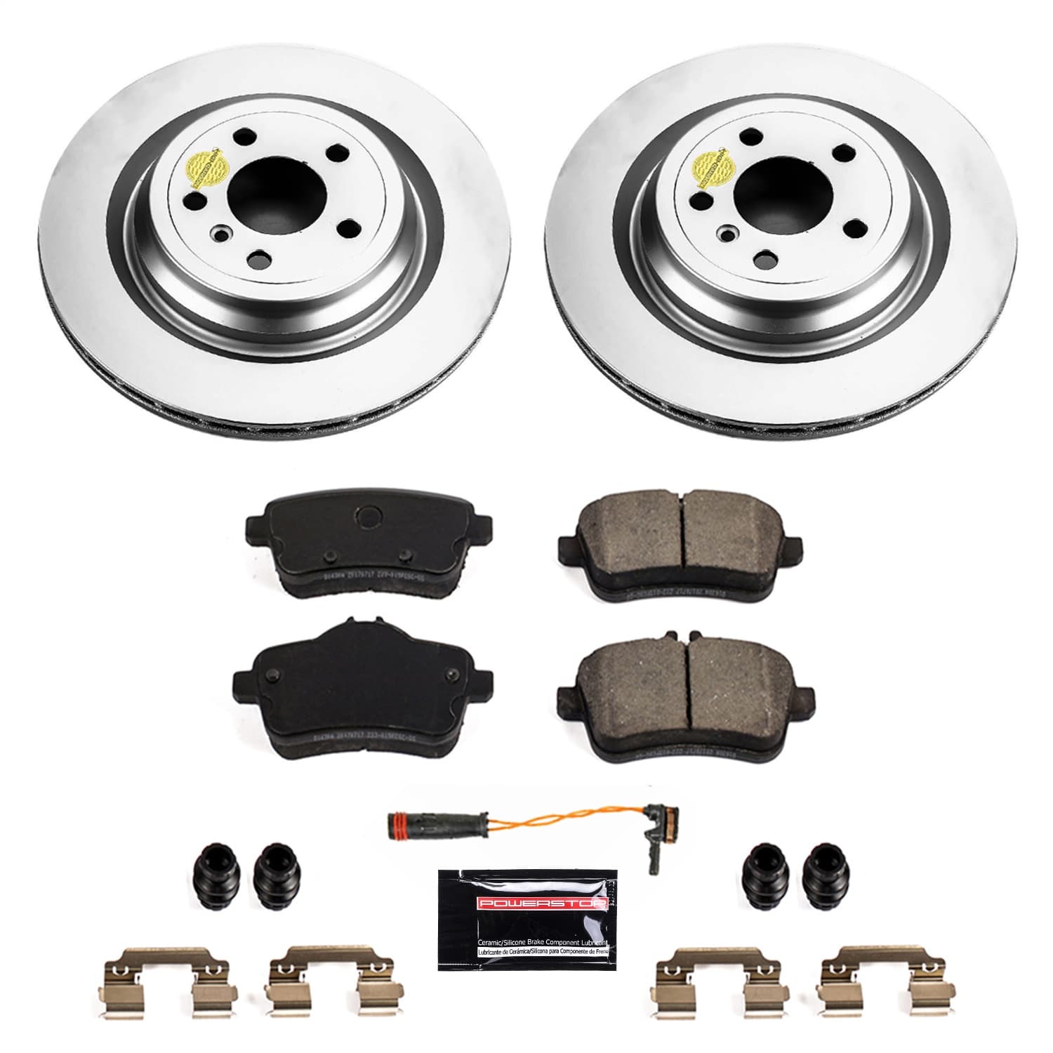 Power Stop - CRK7438 - Rear - Disc Brake Pad and Rotor Kit image 1