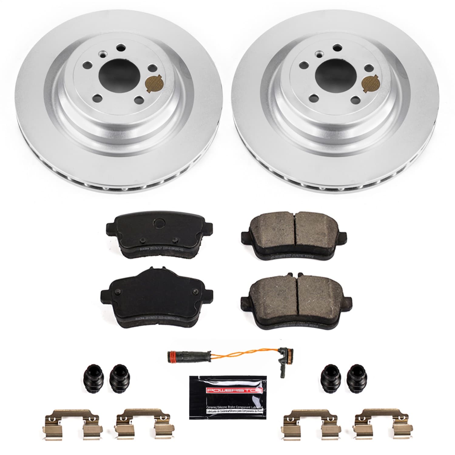 Power Stop - CRK7448 - Rear - Disc Brake Pad and Rotor Kit image 1
