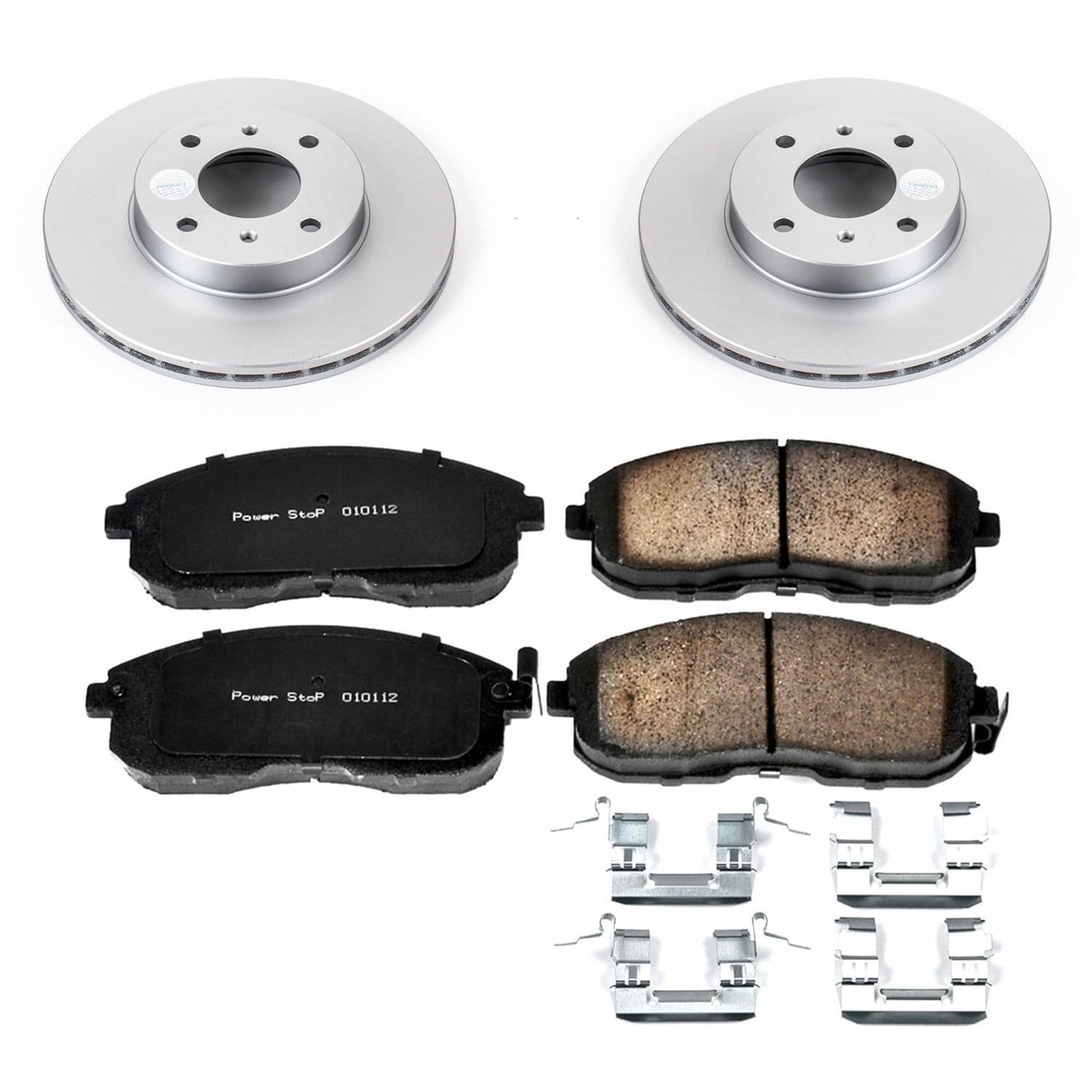 Power Stop - CRK749 - Front - Disc Brake Pad and Rotor Kit image 1