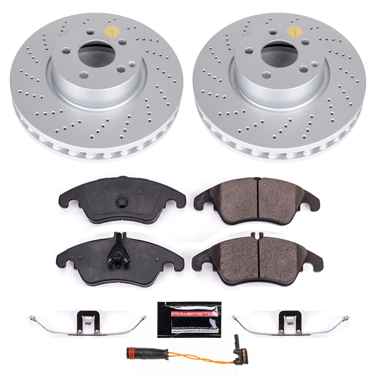 Power Stop - CRK7496 - Front - Disc Brake Pad and Rotor Kit image 1