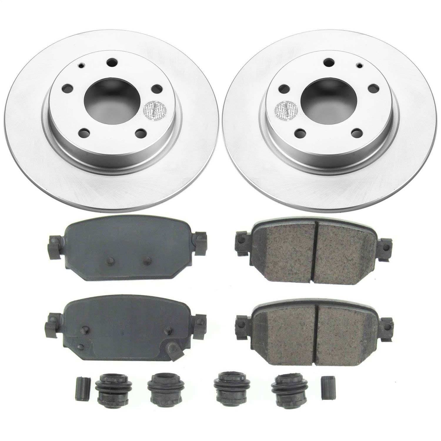 Power Stop - CRK7515 - Rear - Disc Brake Pad and Rotor Kit image 1