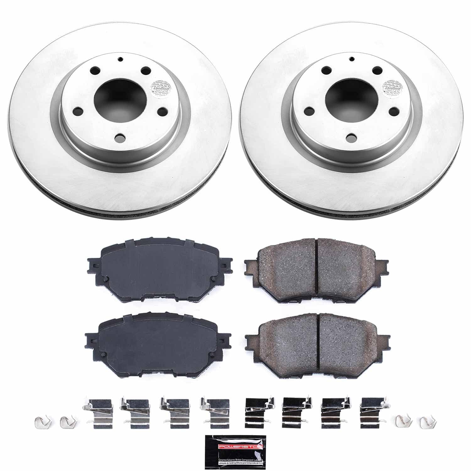 Power Stop - CRK7517 - Front - Disc Brake Pad and Rotor Kit image 1