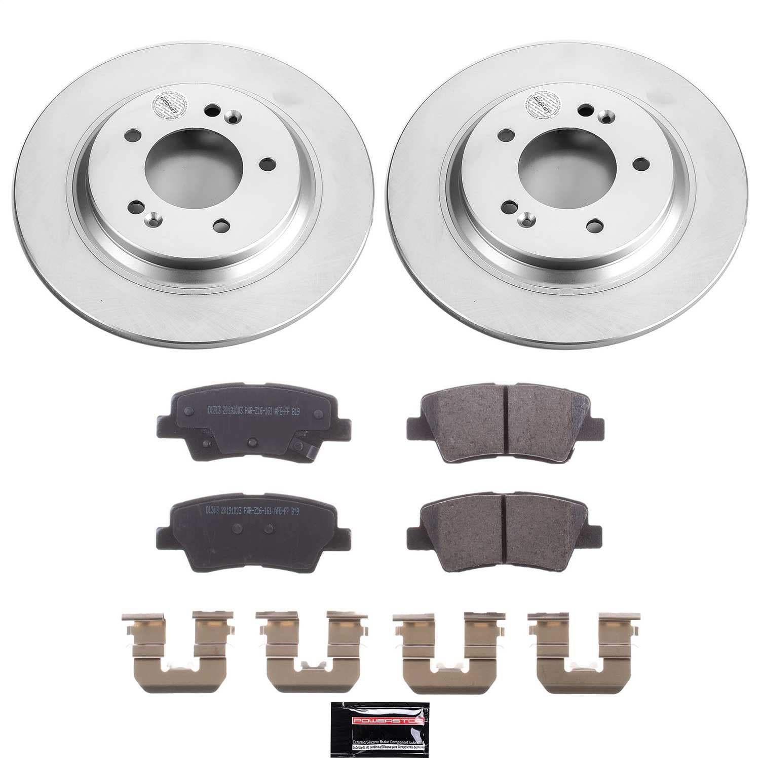 Power Stop - CRK7524 - Rear - Disc Brake Pad and Rotor Kit image 1