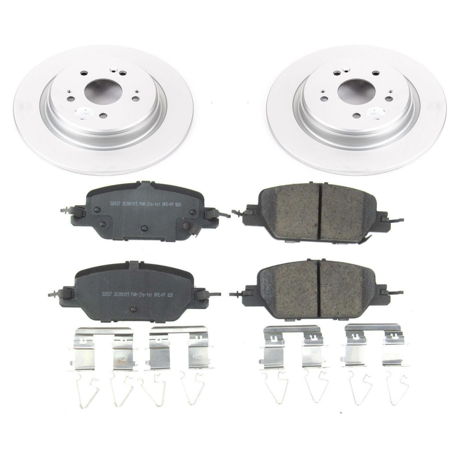 Power Stop - CRK7528 - Rear - Disc Brake Pad and Rotor Kit image 1