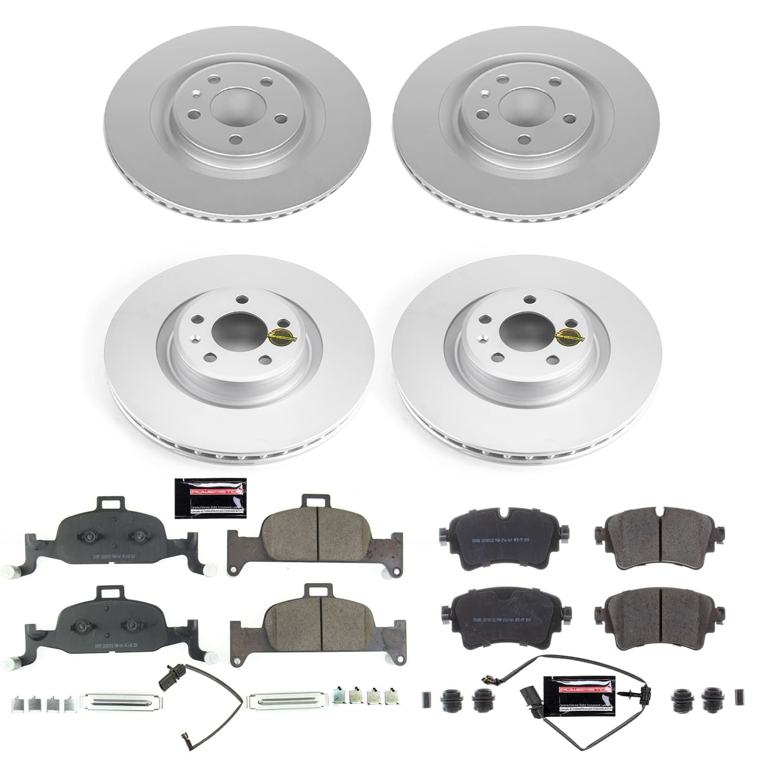 Power Stop - CRK7531 - Front and Rear - Disc Brake Pad and Rotor Kit image 1