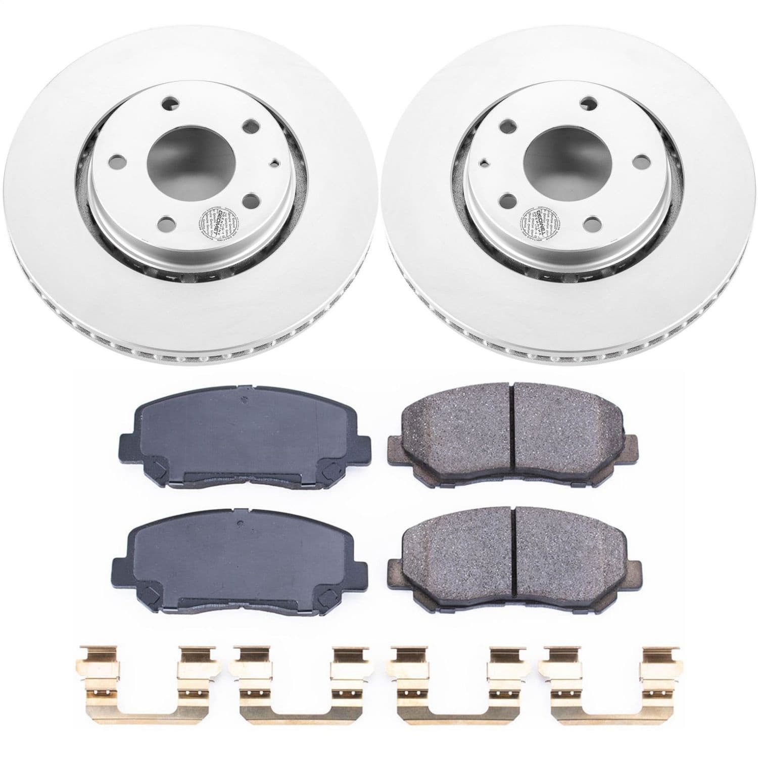 Power Stop - CRK7689 - Front - Disc Brake Pad and Rotor Kit image 1