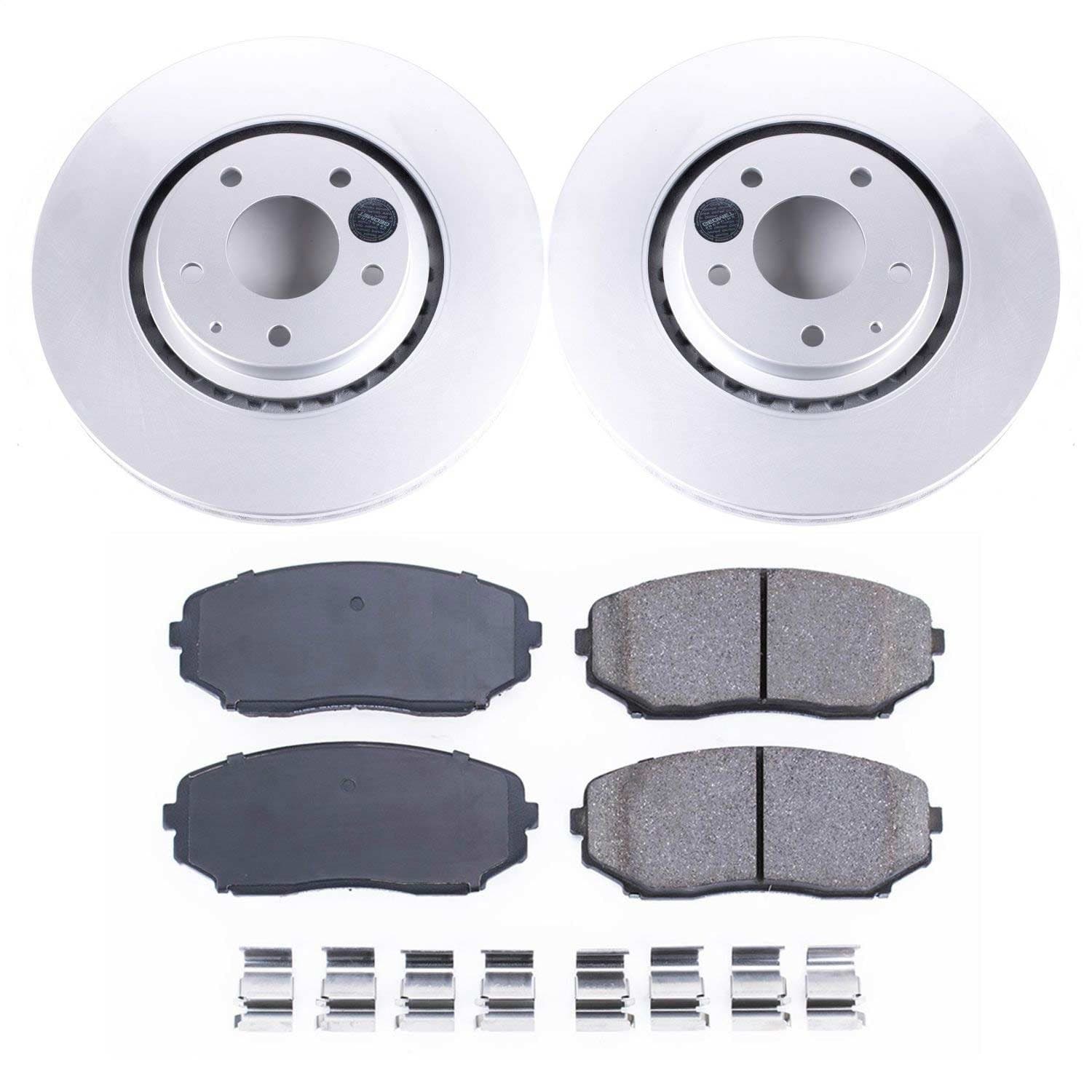 Power Stop - CRK7690 - Front - Disc Brake Pad and Rotor Kit image 1