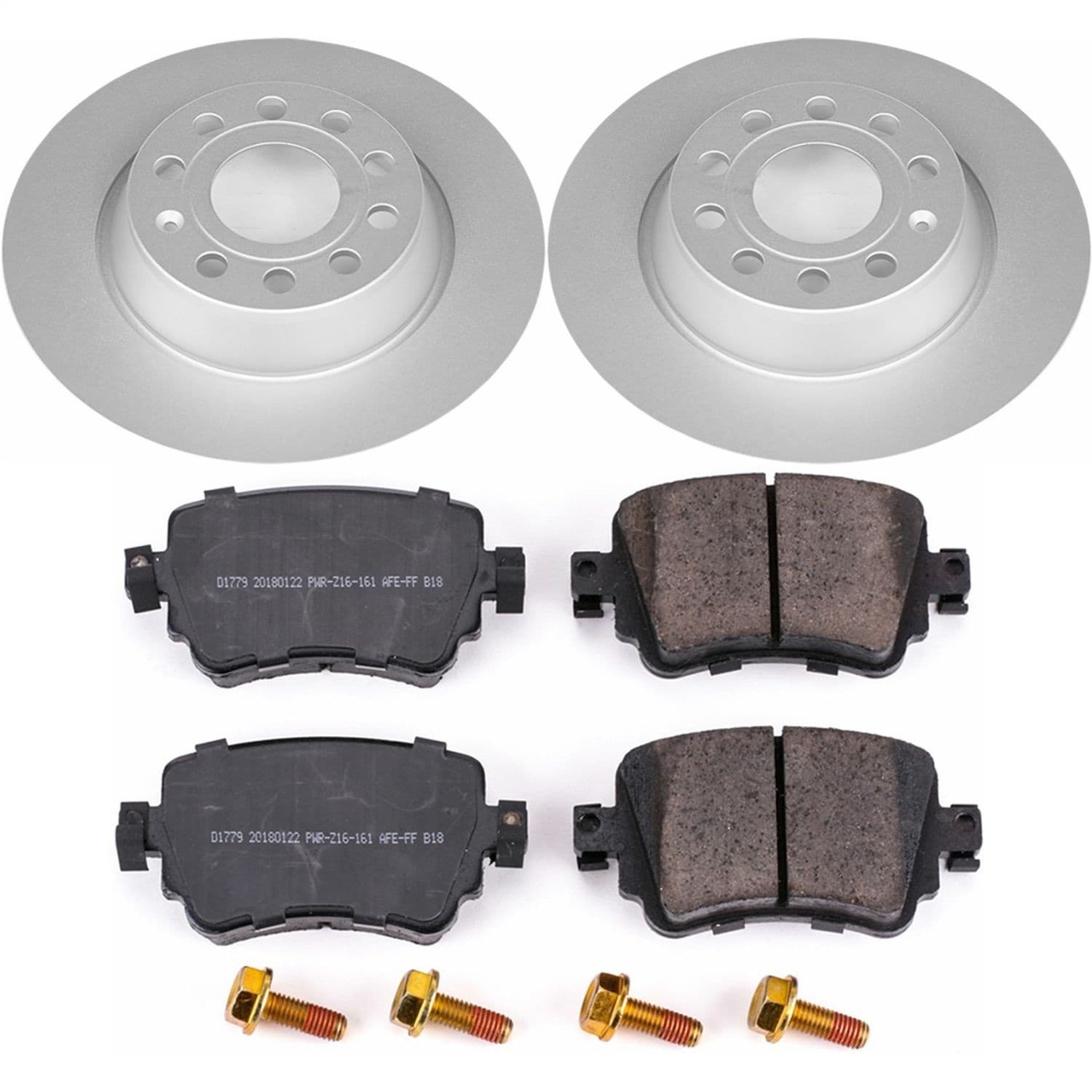 Power Stop - CRK7707 - Rear - Disc Brake Pad and Rotor Kit image 1
