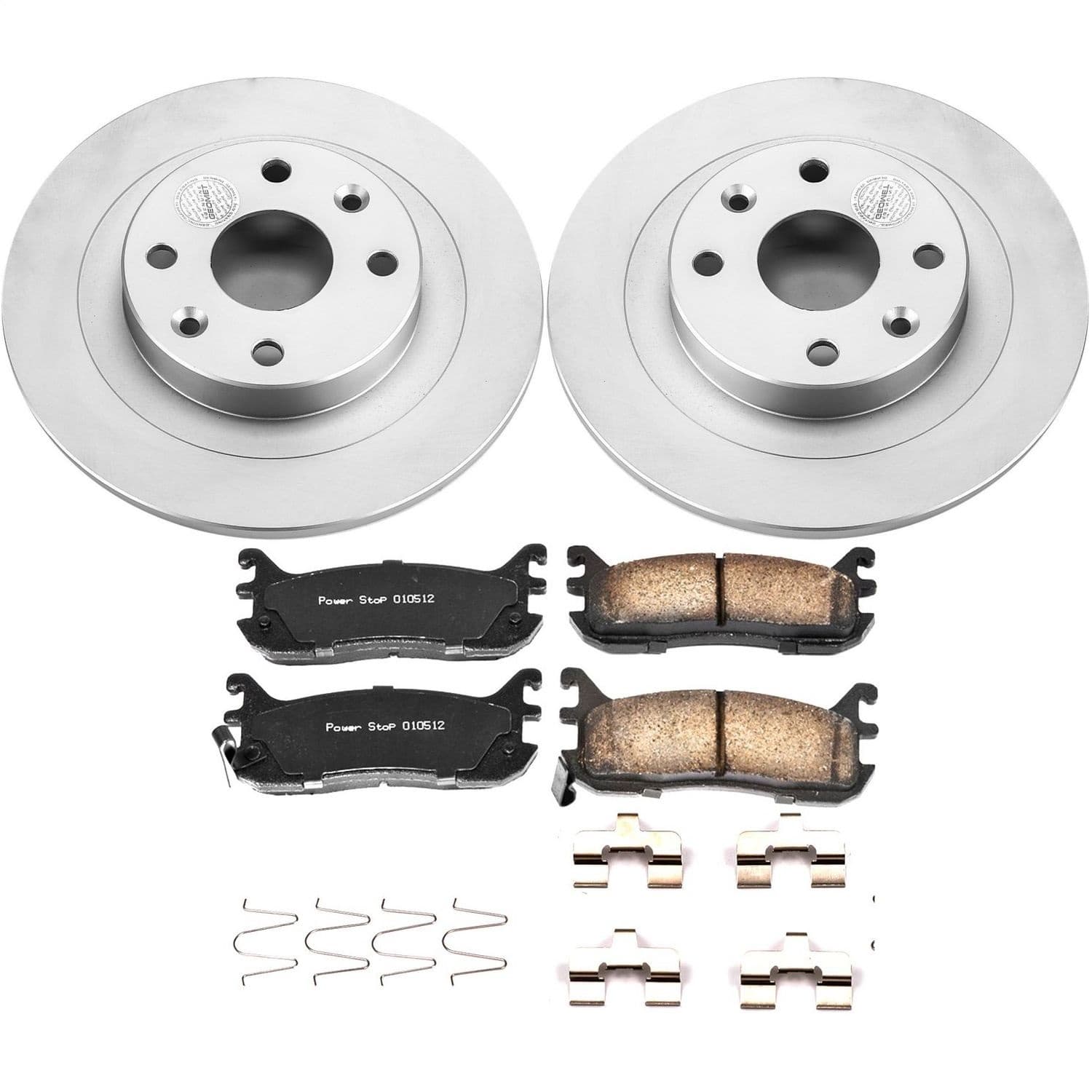 Power Stop - CRK772 - Rear - Disc Brake Pad and Rotor Kit image 1