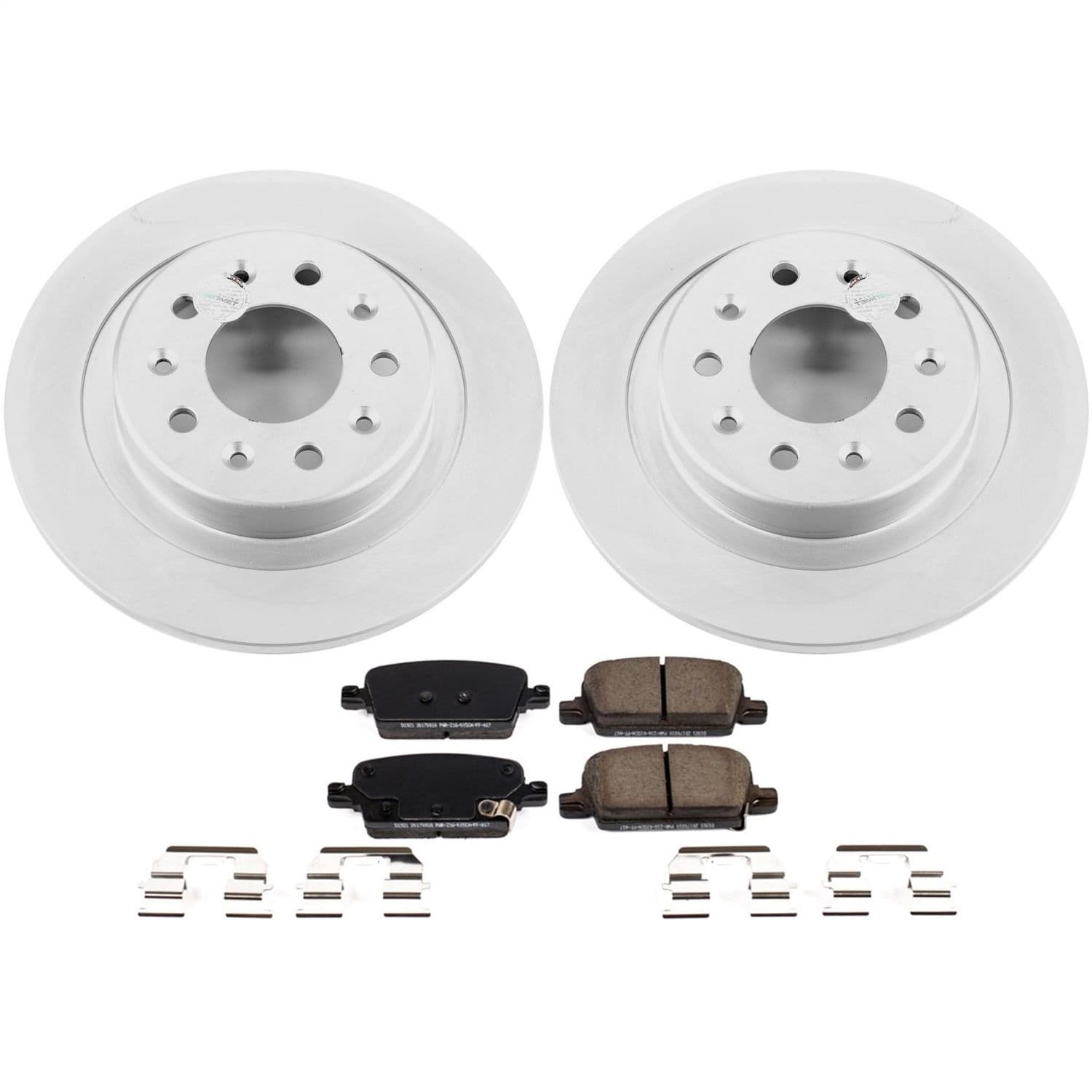 Power Stop - CRK7722 - Rear - Disc Brake Pad and Rotor Kit image 1
