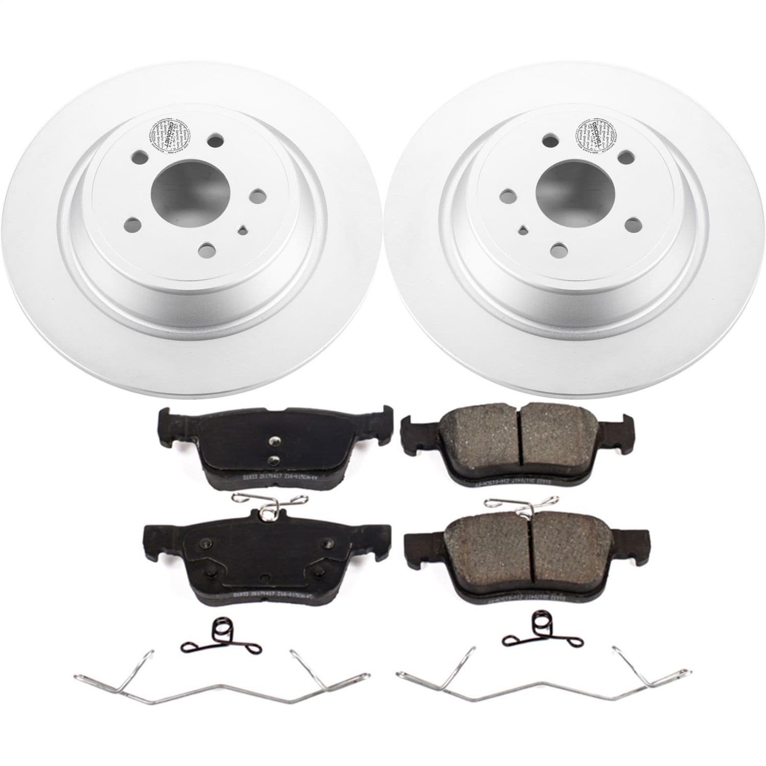 Power Stop - CRK7723 - Rear - Disc Brake Pad and Rotor Kit image 1