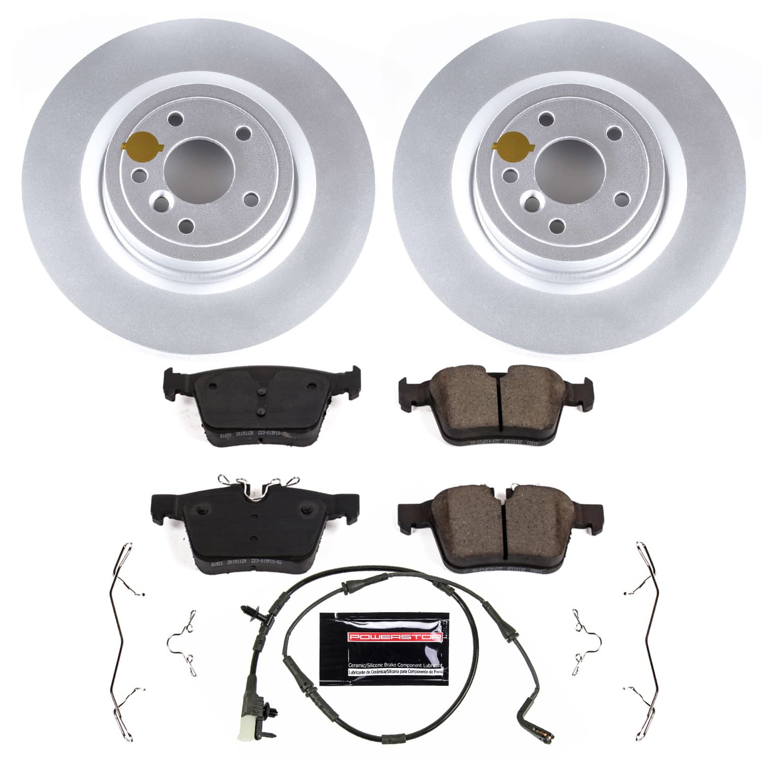 Power Stop - CRK7733 - Rear - Disc Brake Pad and Rotor Kit image 1