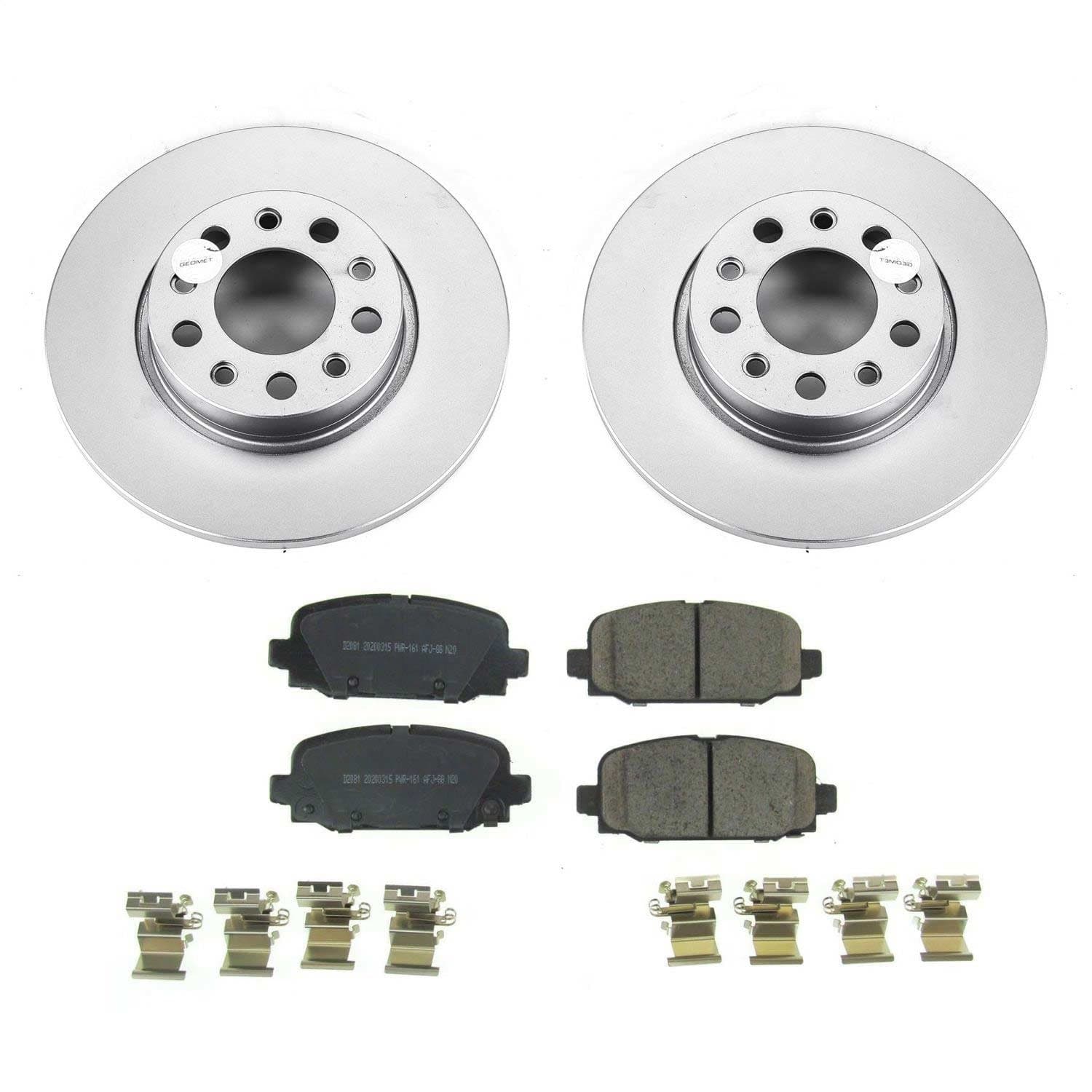 Power Stop - CRK7736 - Rear - Disc Brake Pad and Rotor Kit image 1