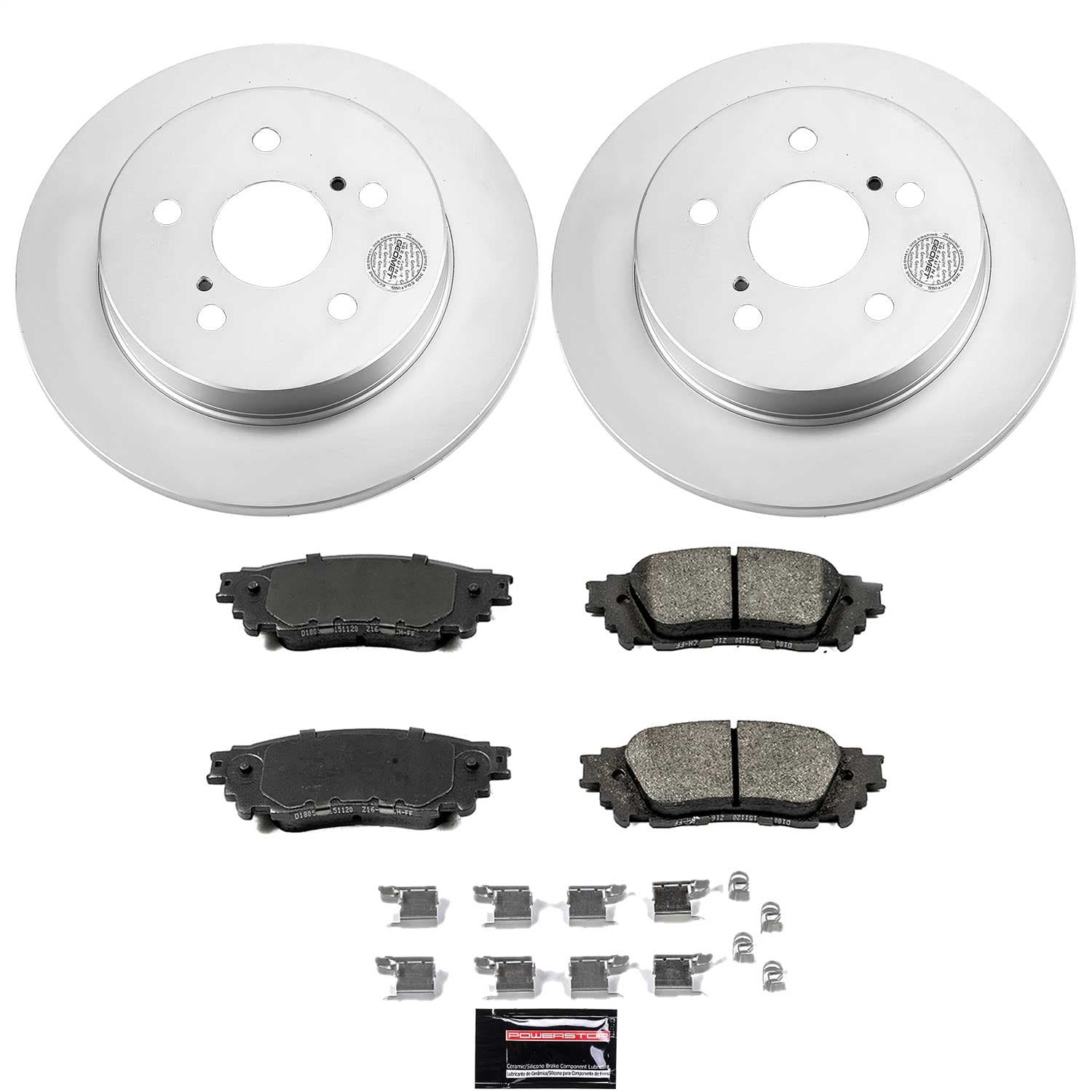 Power Stop - CRK7739 - Rear - Disc Brake Pad and Rotor Kit image 1
