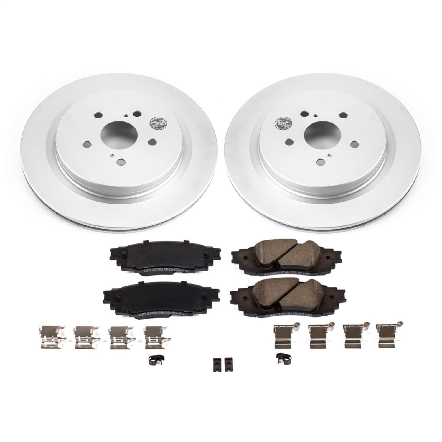Power Stop - CRK7740 - Rear - Disc Brake Pad and Rotor Kit image 1