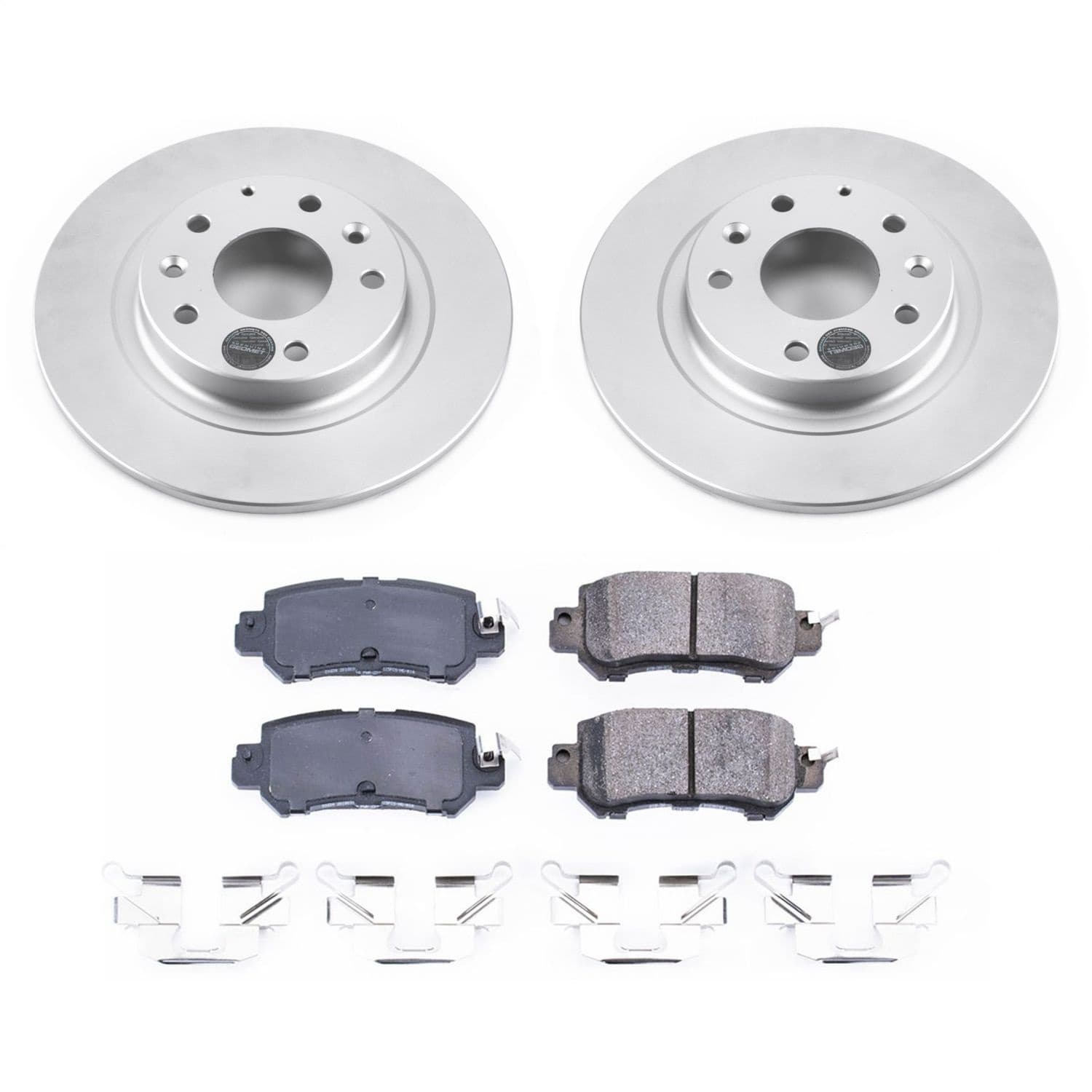 Power Stop - CRK7741 - Rear - Disc Brake Pad and Rotor Kit image 1