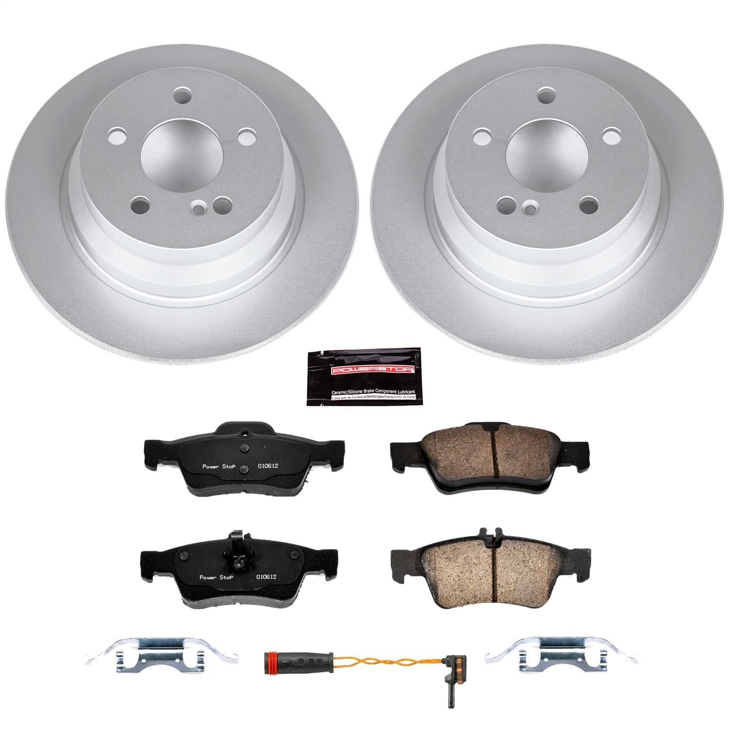 Power Stop - CRK7745 - Rear - Disc Brake Pad and Rotor Kit image 1