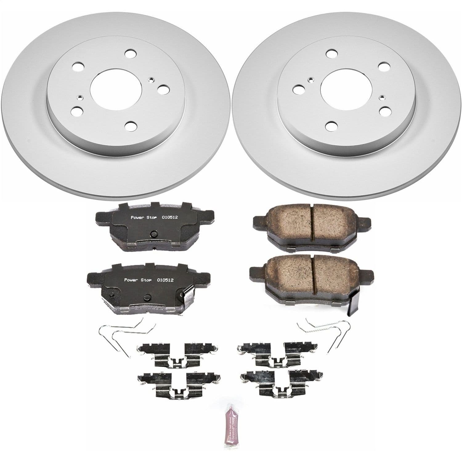 Power Stop - CRK7753 - Rear - Disc Brake Pad and Rotor Kit image 1