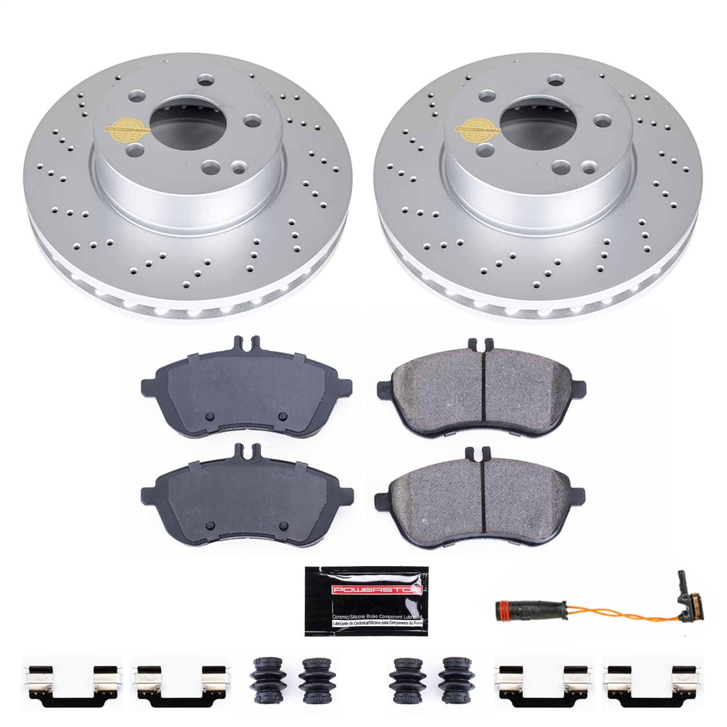 Power Stop - CRK7766 - Front - Disc Brake Pad and Rotor Kit image 1