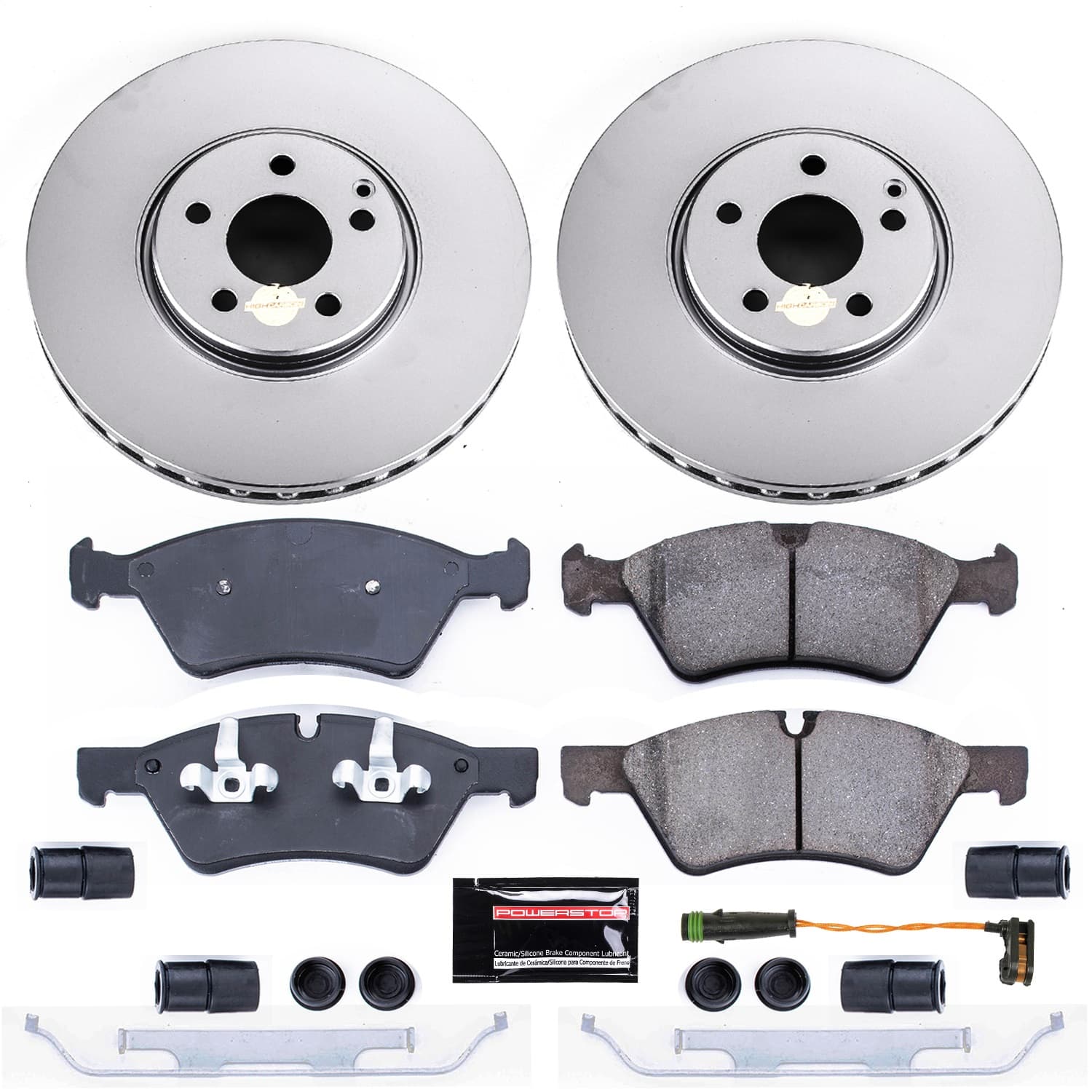 Power Stop - CRK7767 - Front - Disc Brake Pad and Rotor Kit image 1
