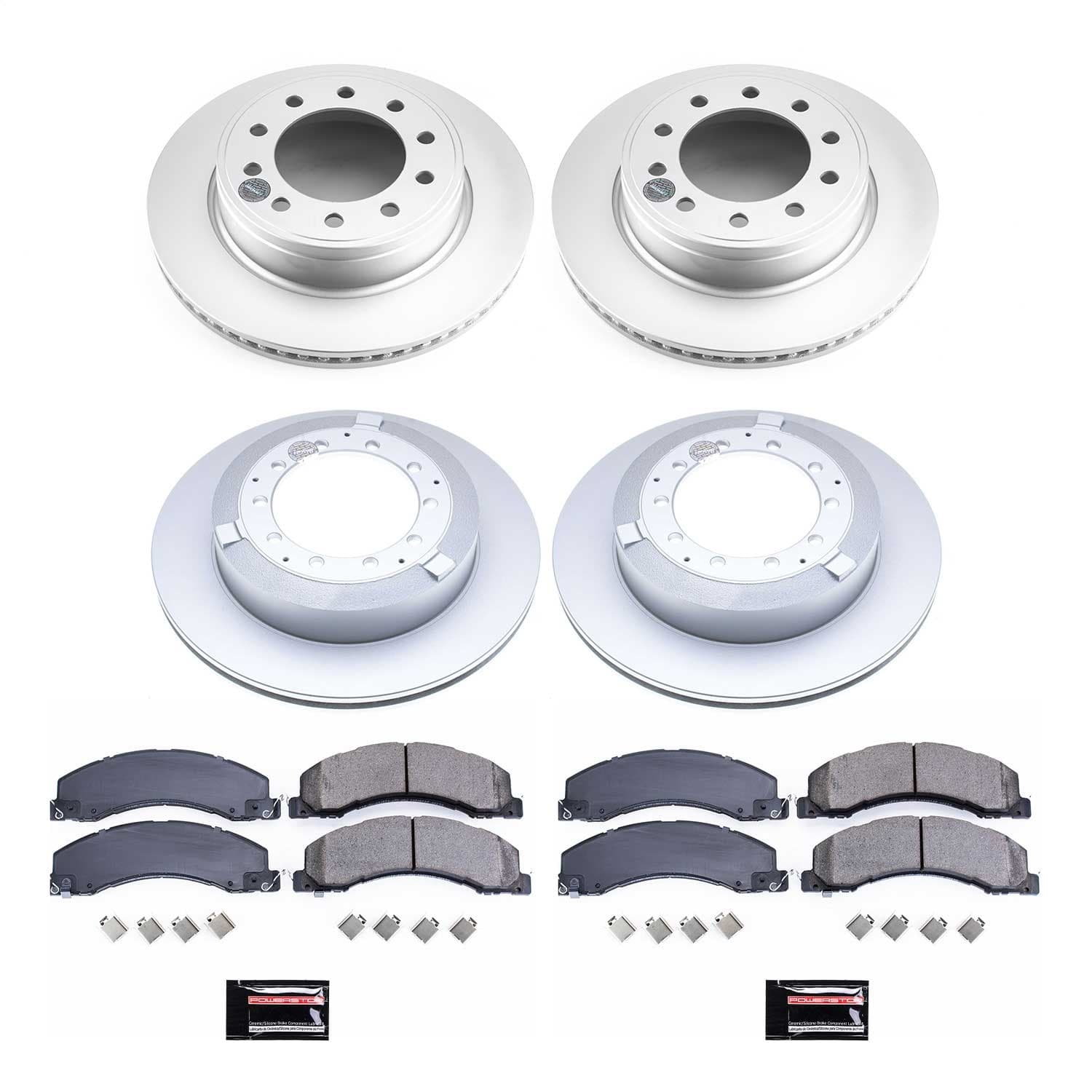 Power Stop - CRK7818 - Front and Rear - Disc Brake Pad and Rotor Kit image 1