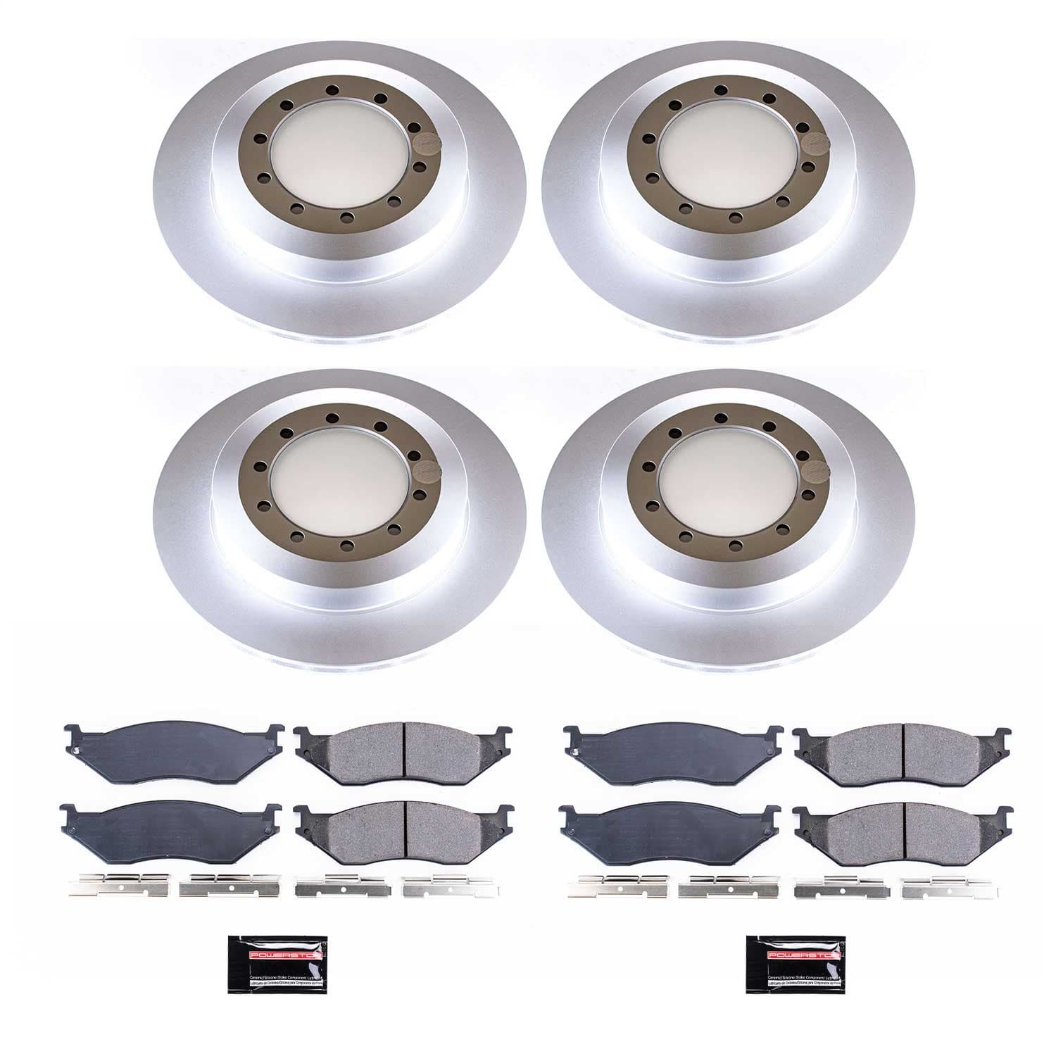 Power Stop - CRK7820 - Front and Rear - Disc Brake Pad and Rotor Kit image 1