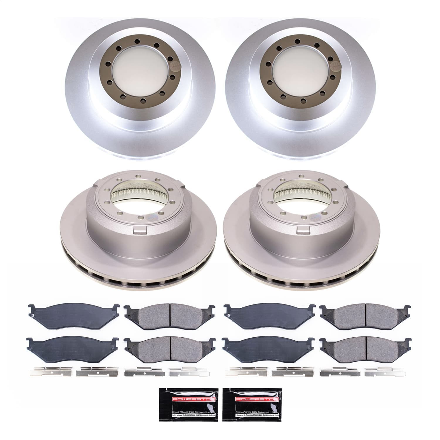 Power Stop - CRK7821 - Front and Rear - Disc Brake Pad and Rotor Kit image 1