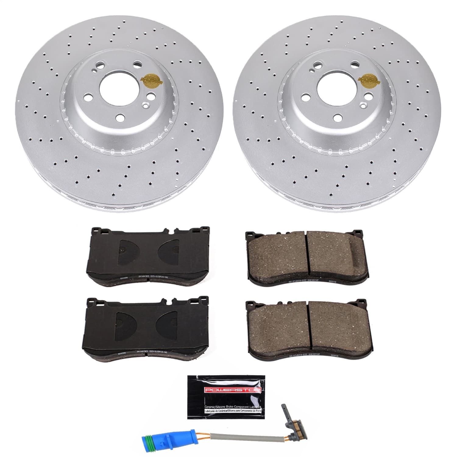 Power Stop - CRK7852 - Front - Disc Brake Pad and Rotor Kit image 1
