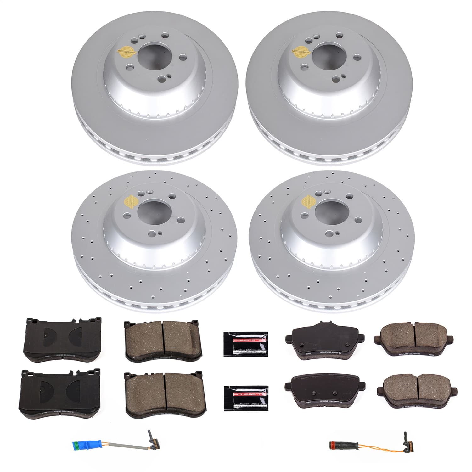 Power Stop - CRK7853 - Front and Rear - Disc Brake Pad and Rotor Kit image 1