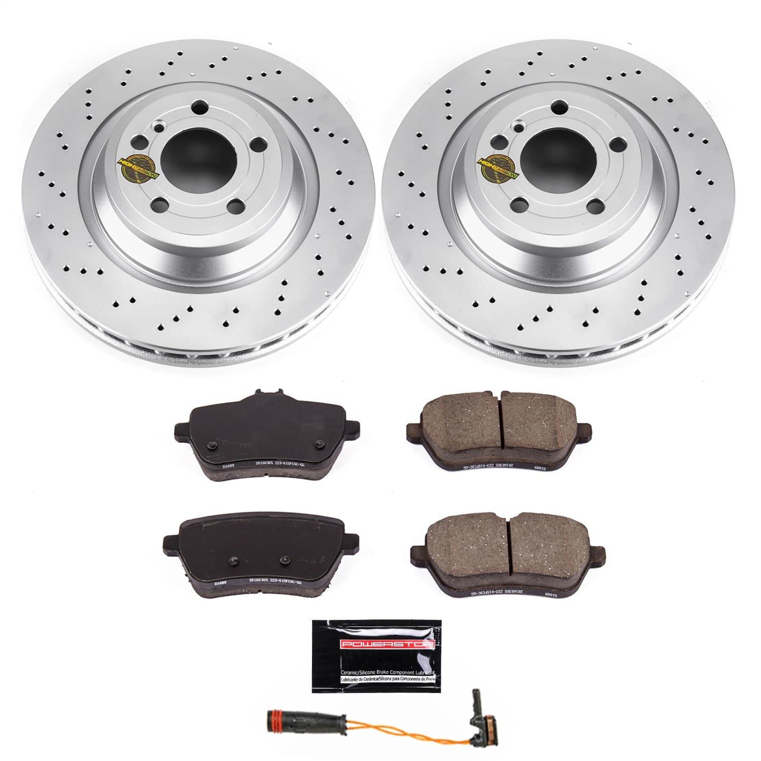 Power Stop - CRK7859 - Rear - Disc Brake Pad and Rotor Kit image 1