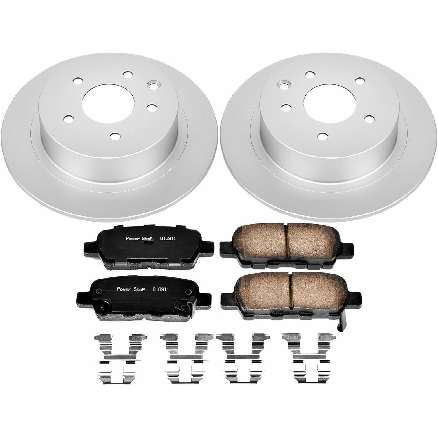 Power Stop - CRK7864 - Rear - Disc Brake Pad and Rotor Kit image 1