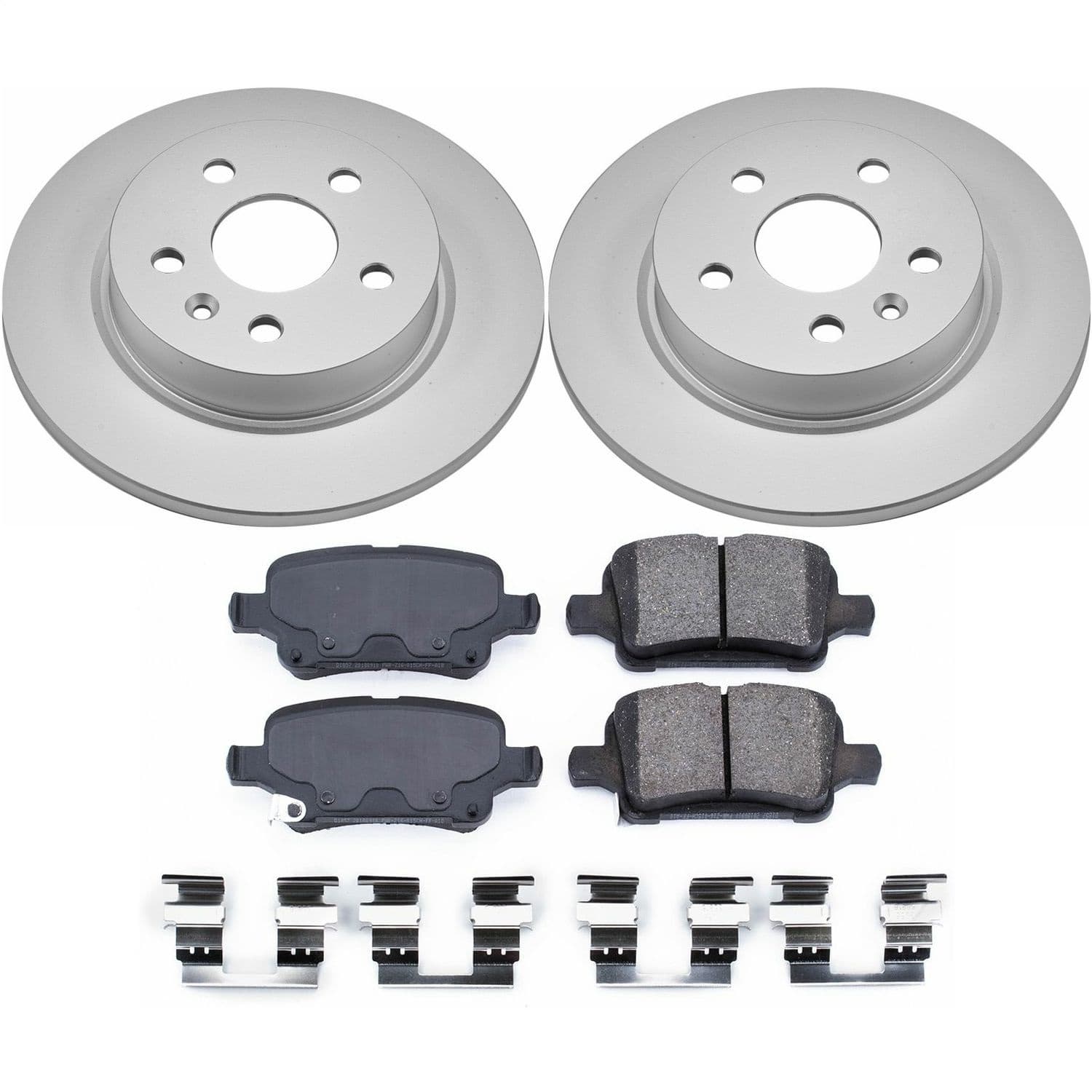 Power Stop - CRK7896 - Rear - Disc Brake Pad and Rotor Kit image 1