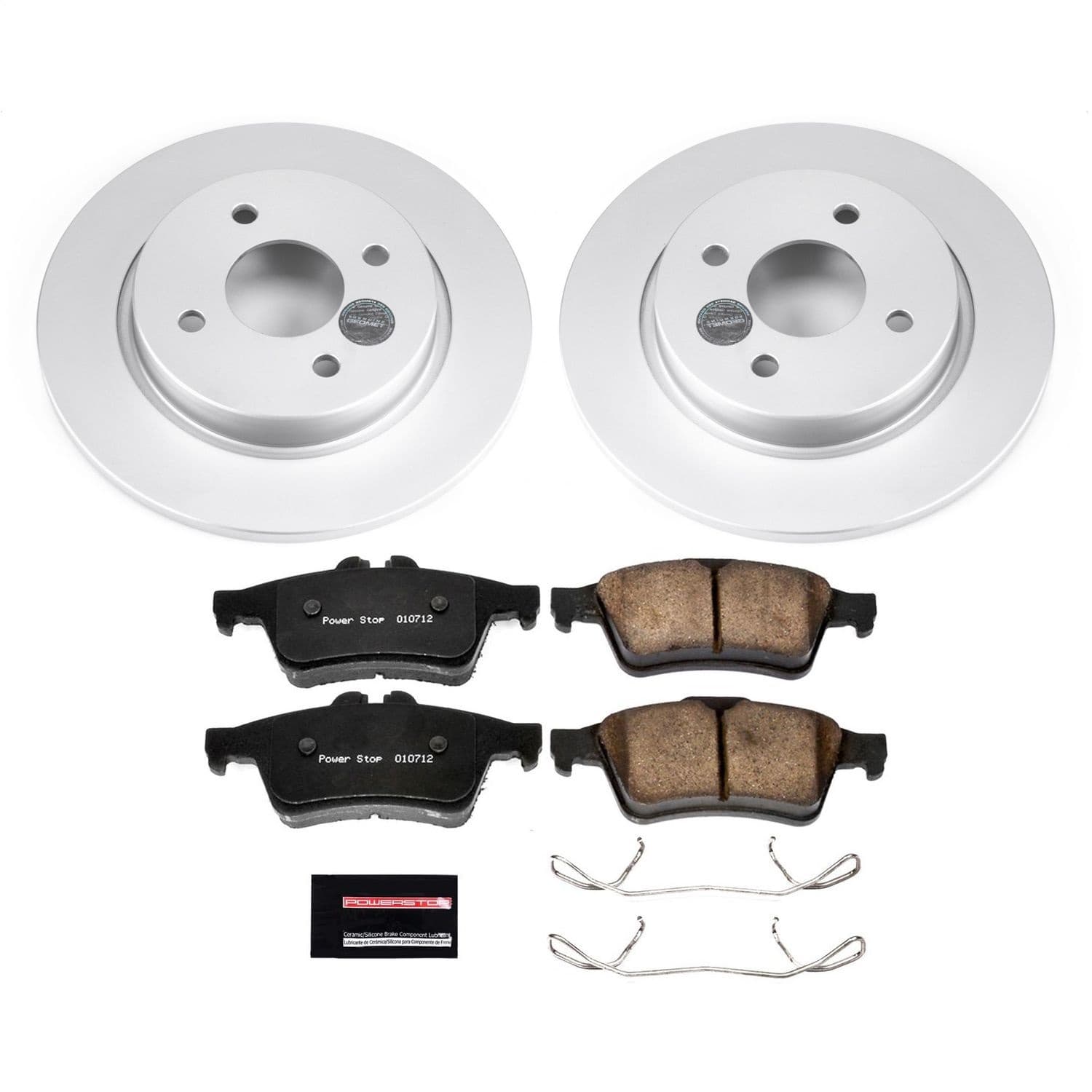 Power Stop - CRK7898 - Rear - Disc Brake Pad and Rotor Kit image 1