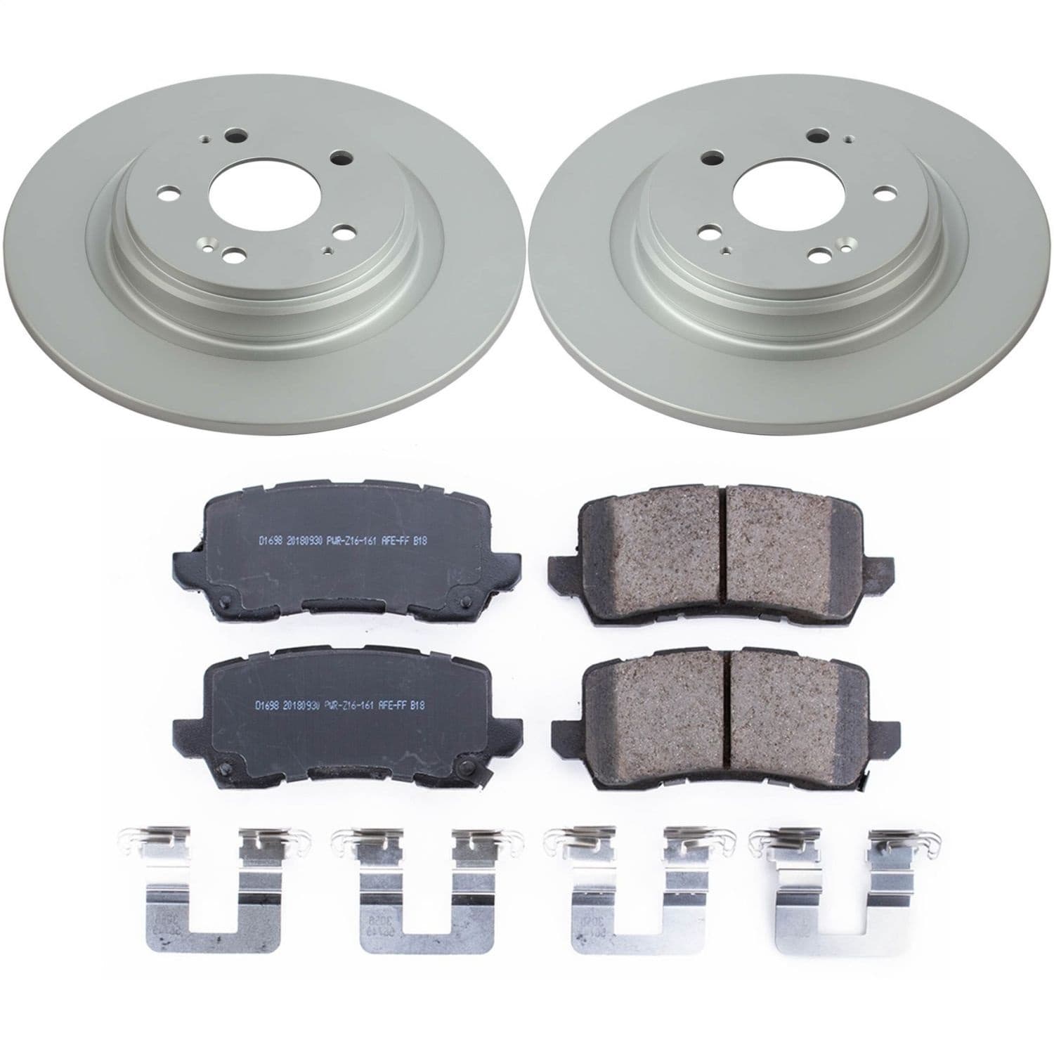 Power Stop - CRK7901 - Rear - Disc Brake Pad and Rotor Kit image 1