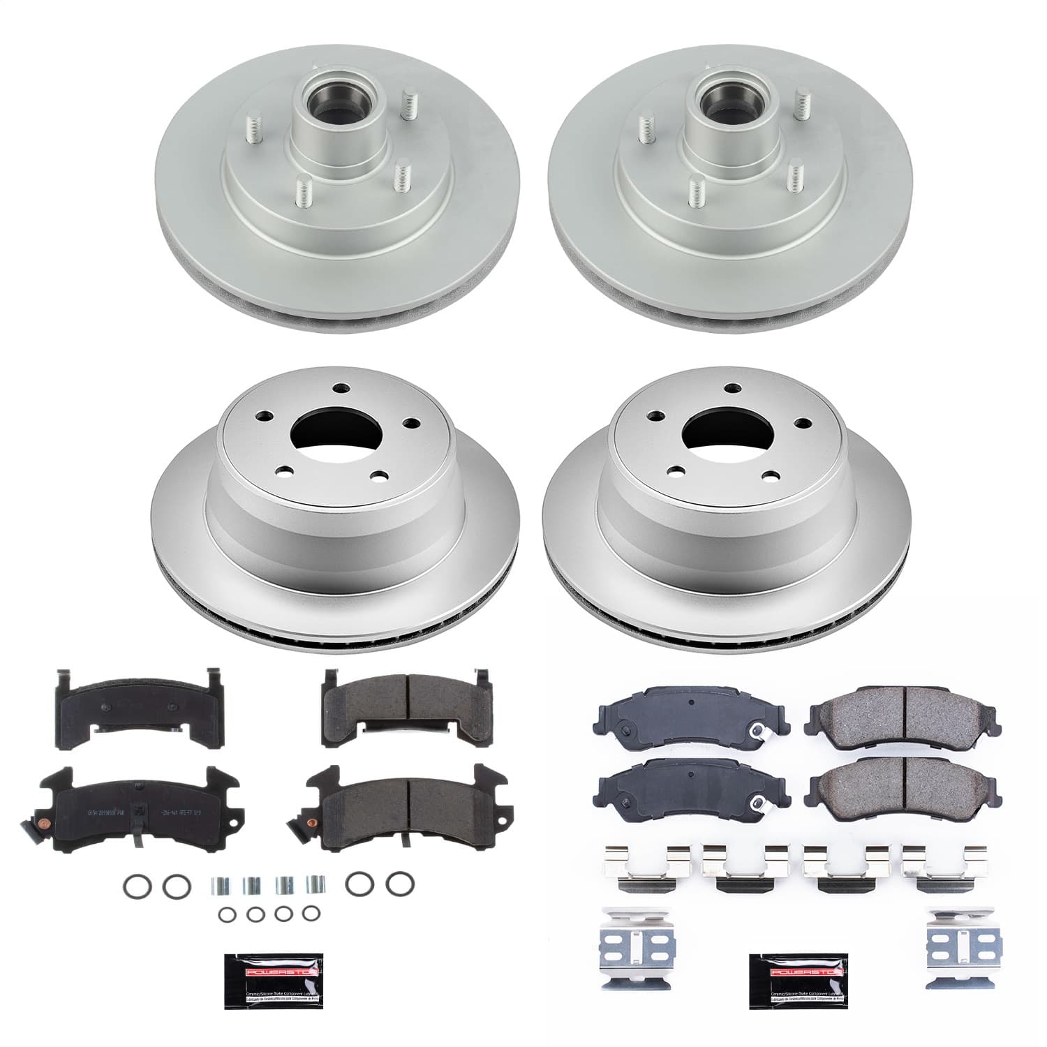 Power Stop - CRK7913 - Front and Rear - Disc Brake Pad and Rotor Kit image 1
