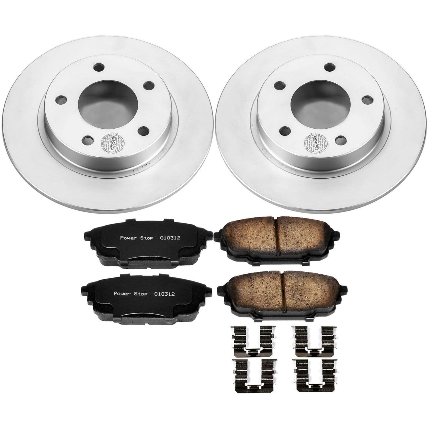 Power Stop - CRK792 - Rear - Disc Brake Pad and Rotor Kit image 1