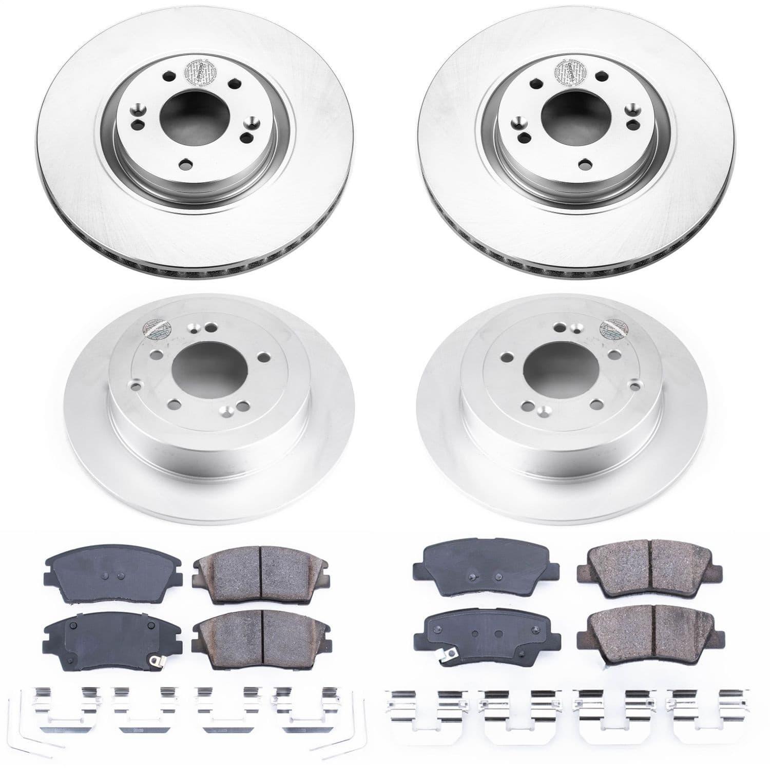 Power Stop - CRK7920 - Front and Rear - Disc Brake Pad and Rotor Kit image 1