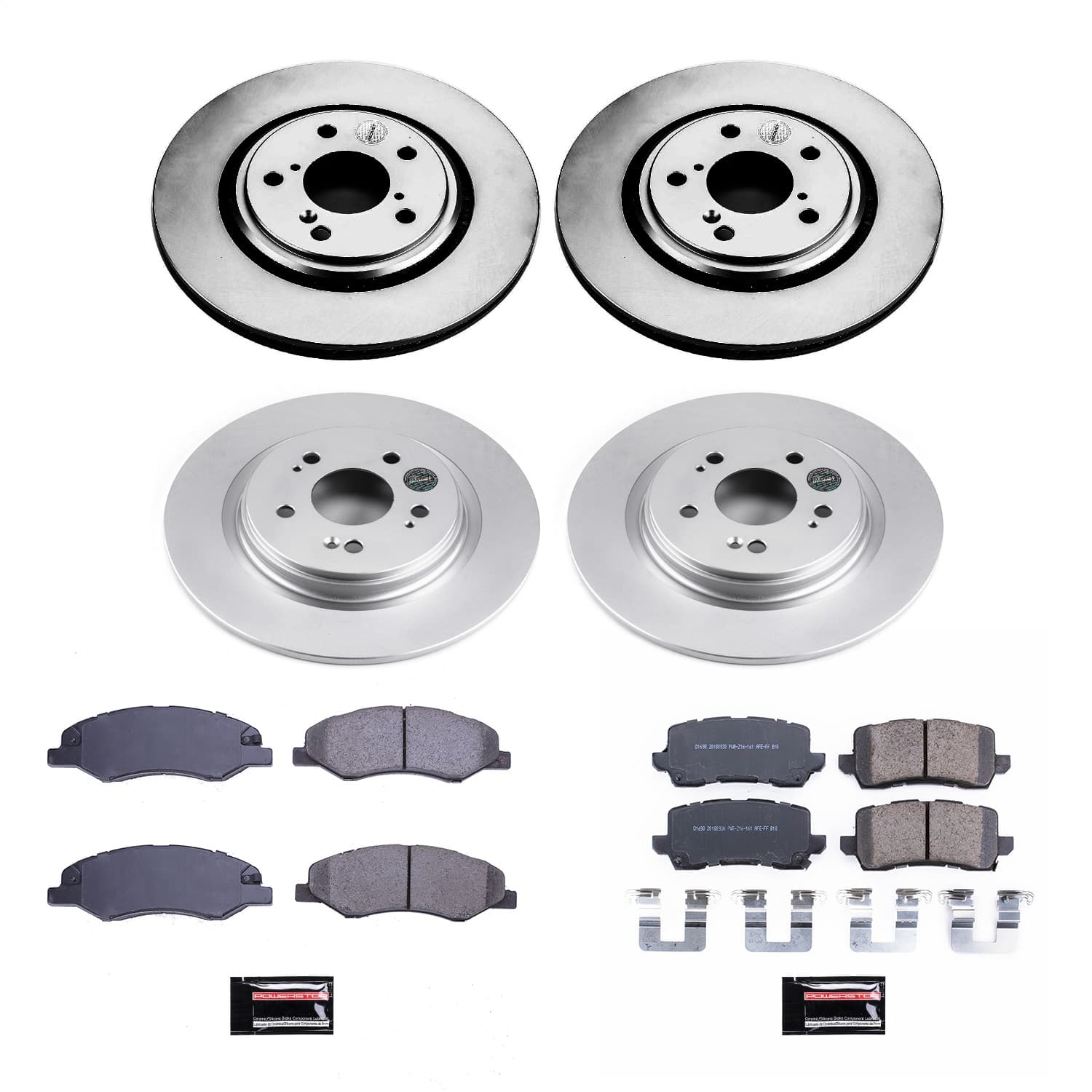 Power Stop - CRK7923 - Front and Rear - Disc Brake Pad and Rotor Kit image 1