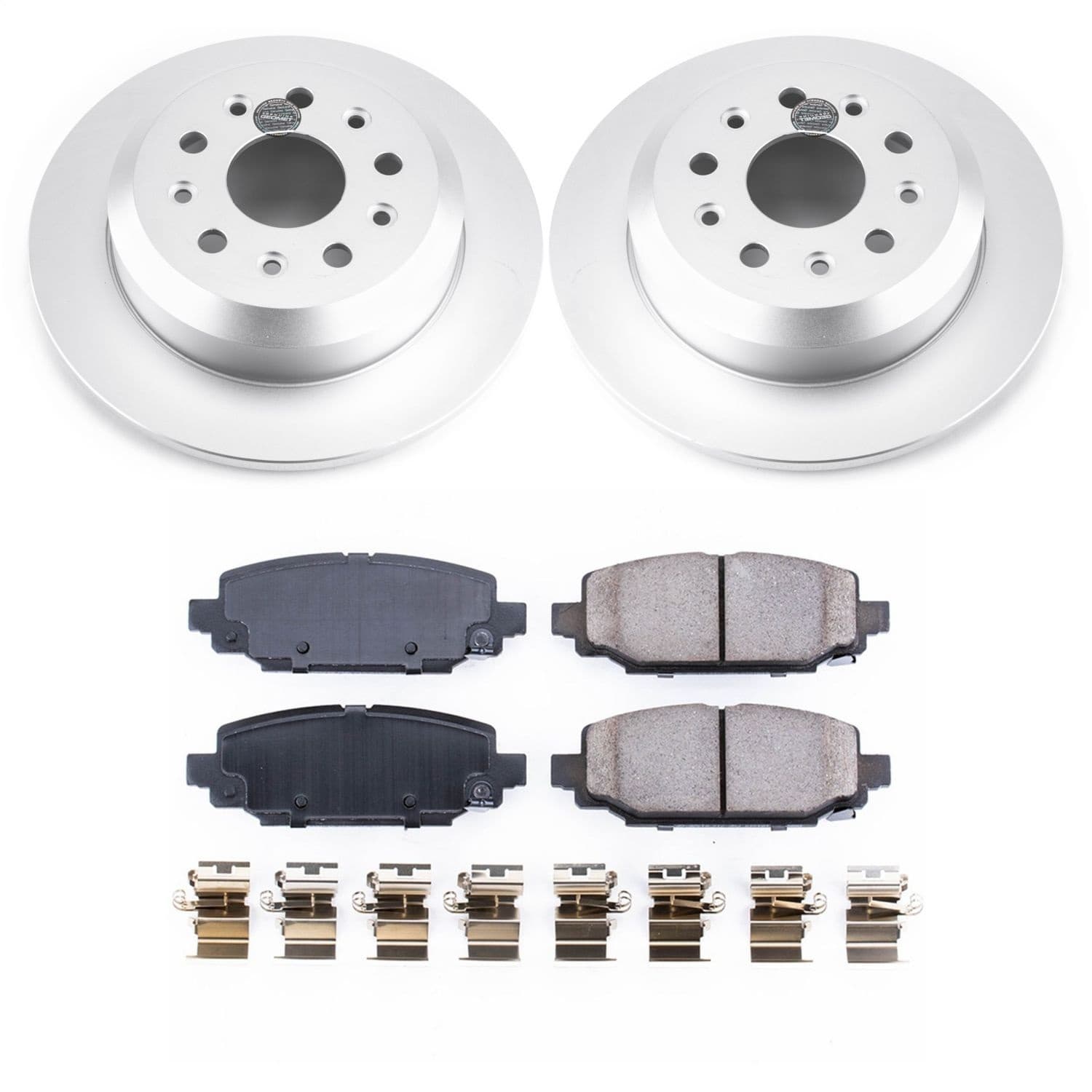 Power Stop - CRK7943 - Rear - Disc Brake Pad and Rotor Kit image 1
