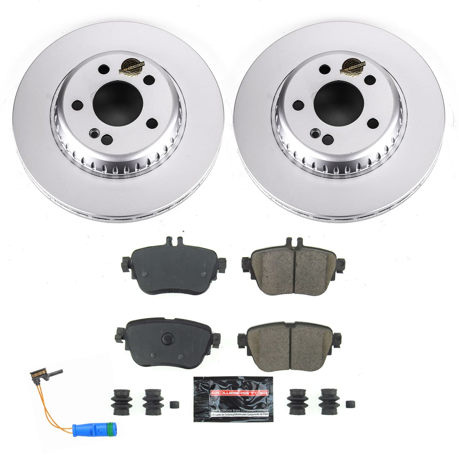 Power Stop - CRK7968 - Rear - Disc Brake Pad and Rotor Kit image 1