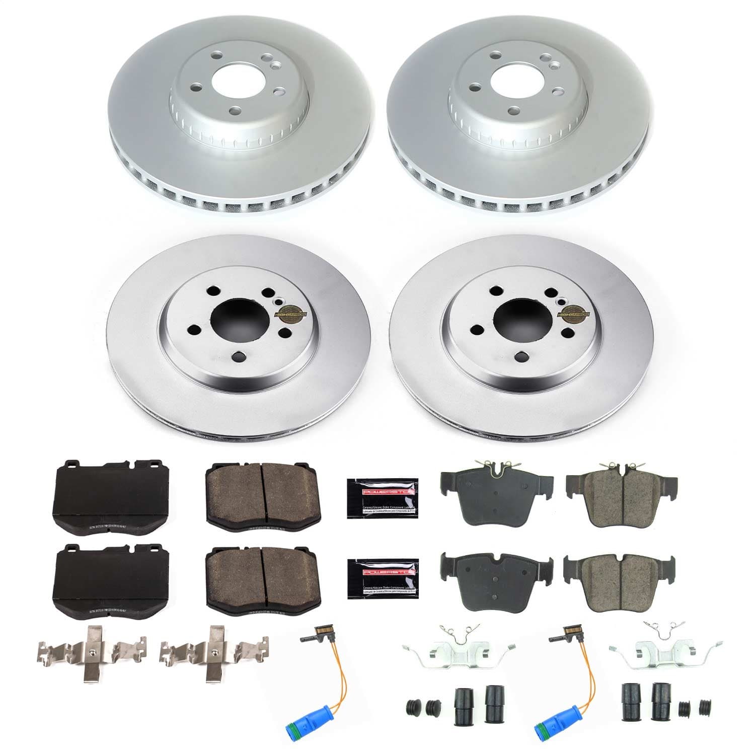 Power Stop - CRK7970 - Front and Rear - Disc Brake Pad and Rotor Kit image 1
