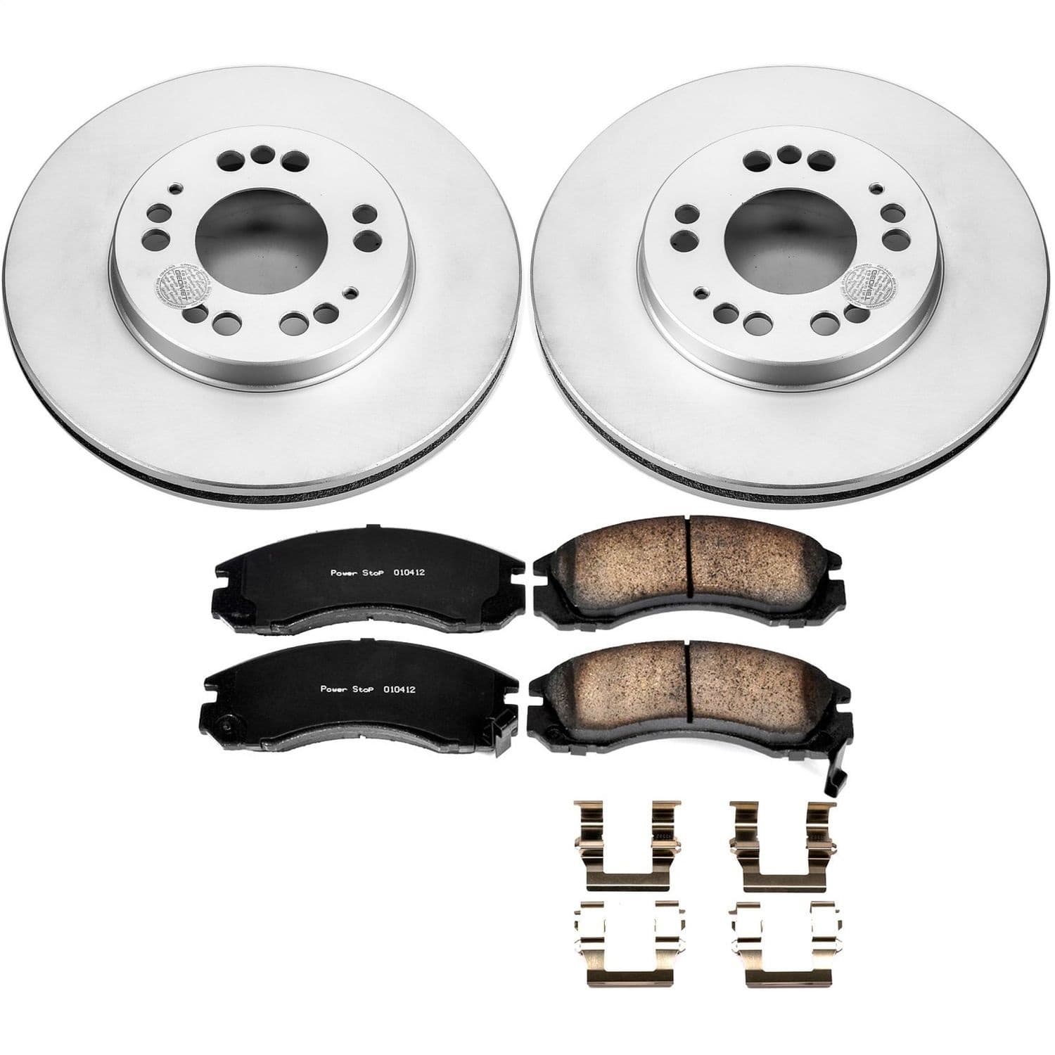 Power Stop - CRK798 - Front - Disc Brake Pad and Rotor Kit image 1