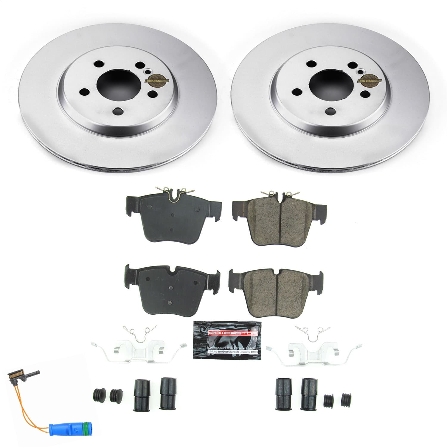 Power Stop - CRK7990 - Rear - Disc Brake Pad and Rotor Kit image 1