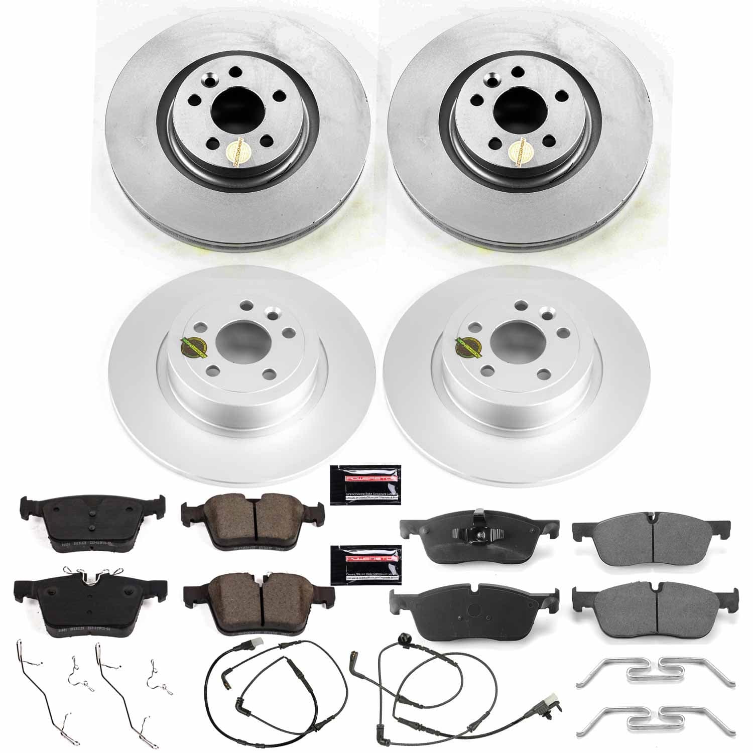 Power Stop - CRK7992 - Front and Rear - Disc Brake Pad and Rotor Kit image 1