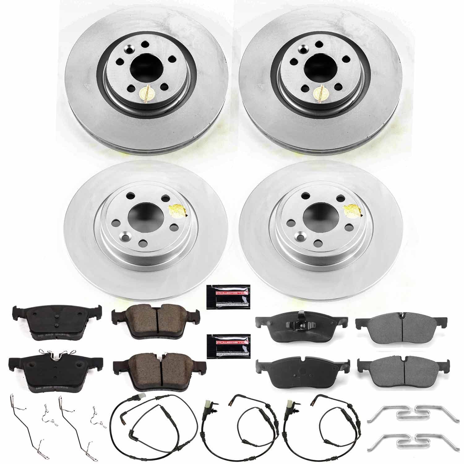 Power Stop - CRK7993 - Front and Rear - Disc Brake Pad and Rotor Kit image 1